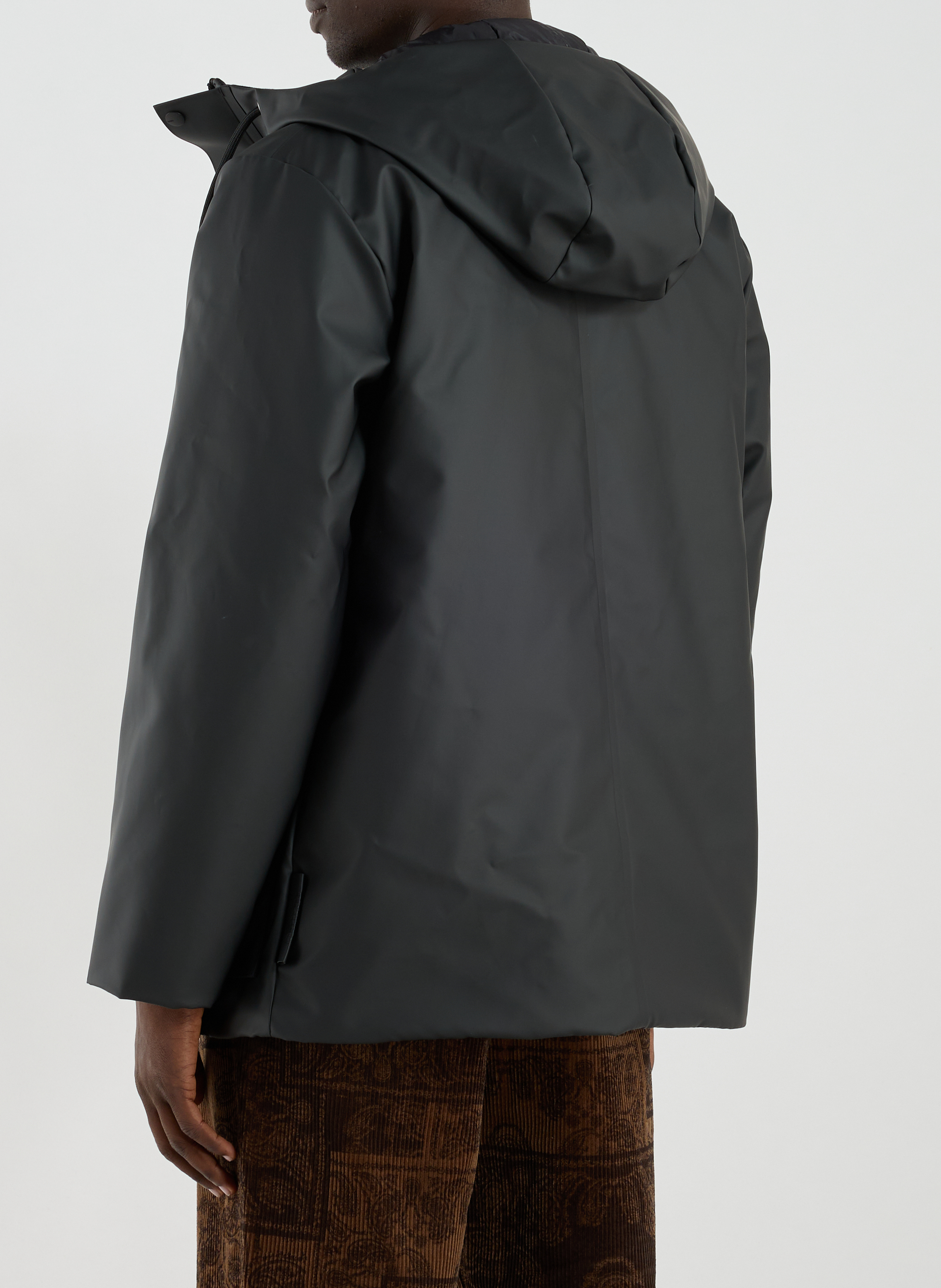 Gerade Parka mit Kapuze RAINS Schwarz