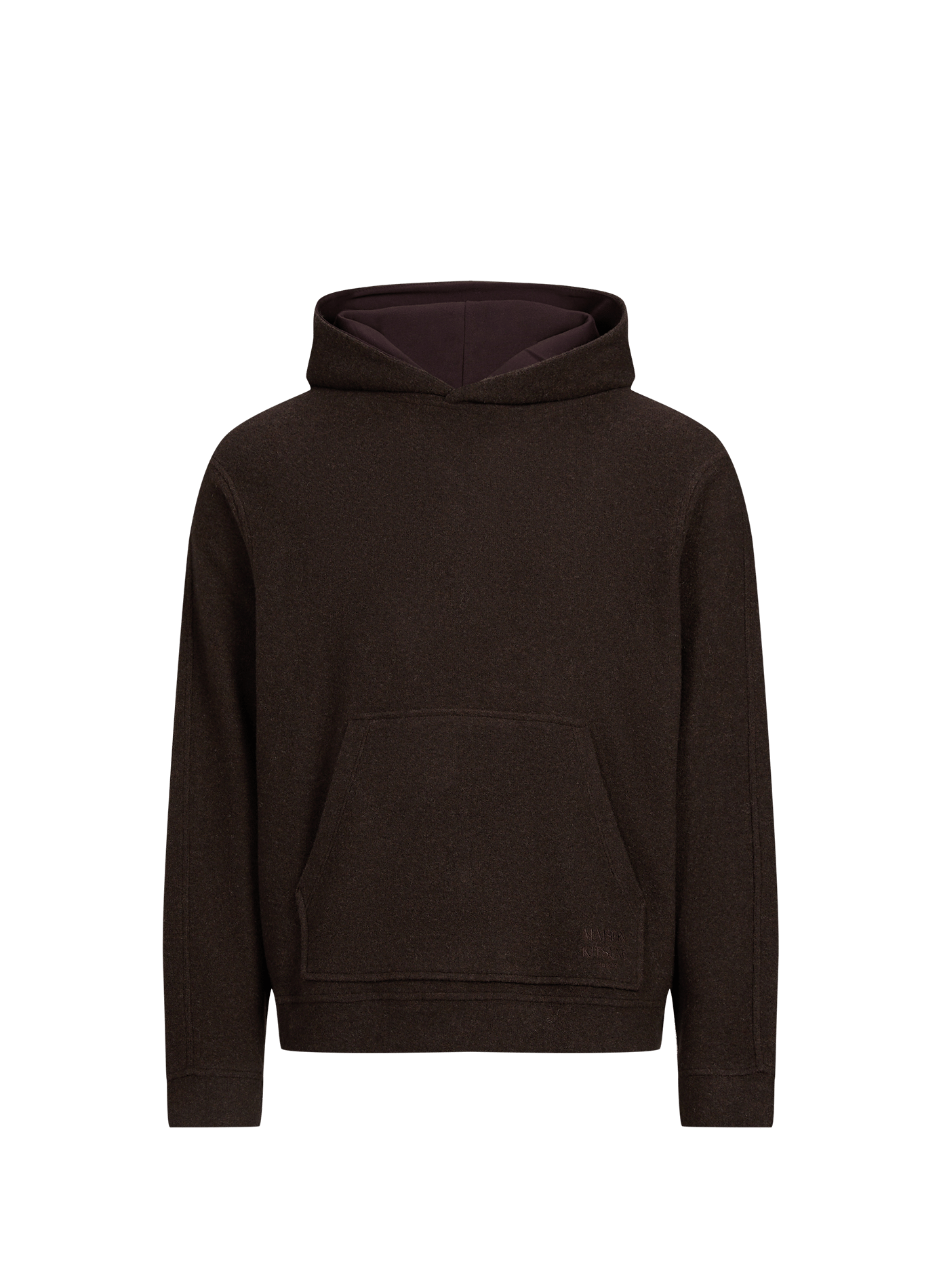 Sweat à capuche oversize MAISON KITSUNÉ Marron