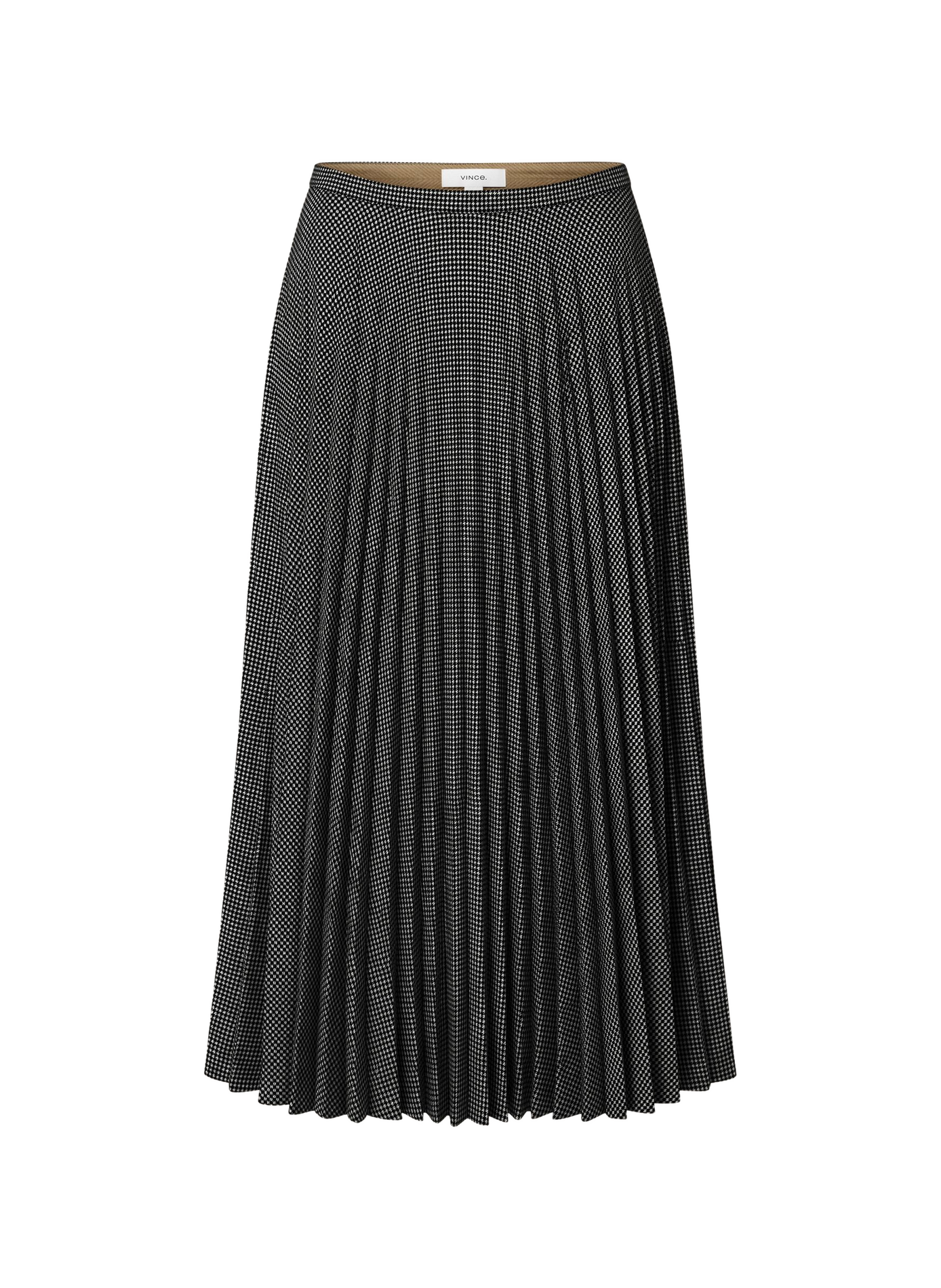 Jupe midi plissée à taille élastique VINCE Multicolore