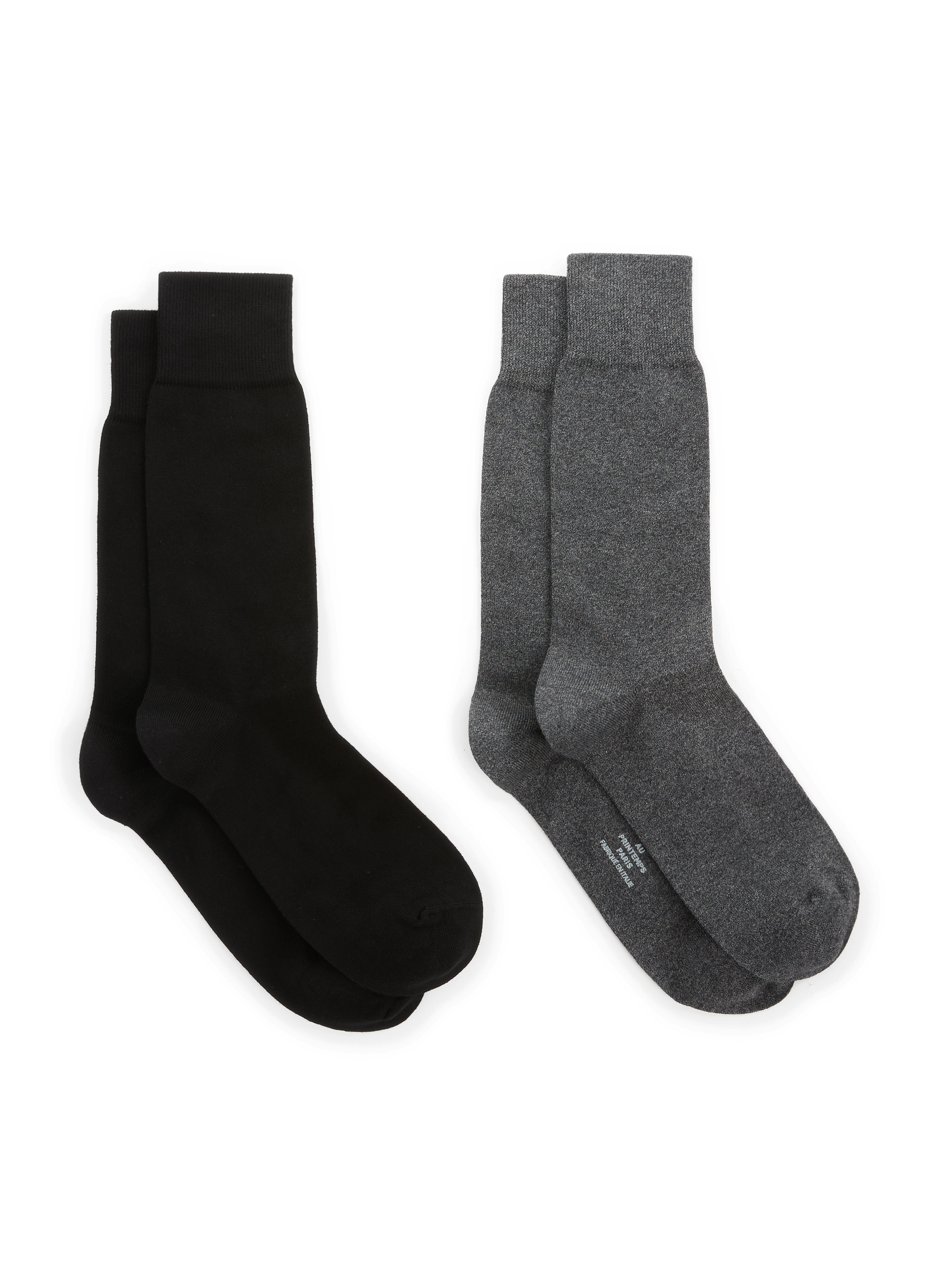 AU PRINTEMPS PARIS Chaussettes en coton mélangé Multicolore