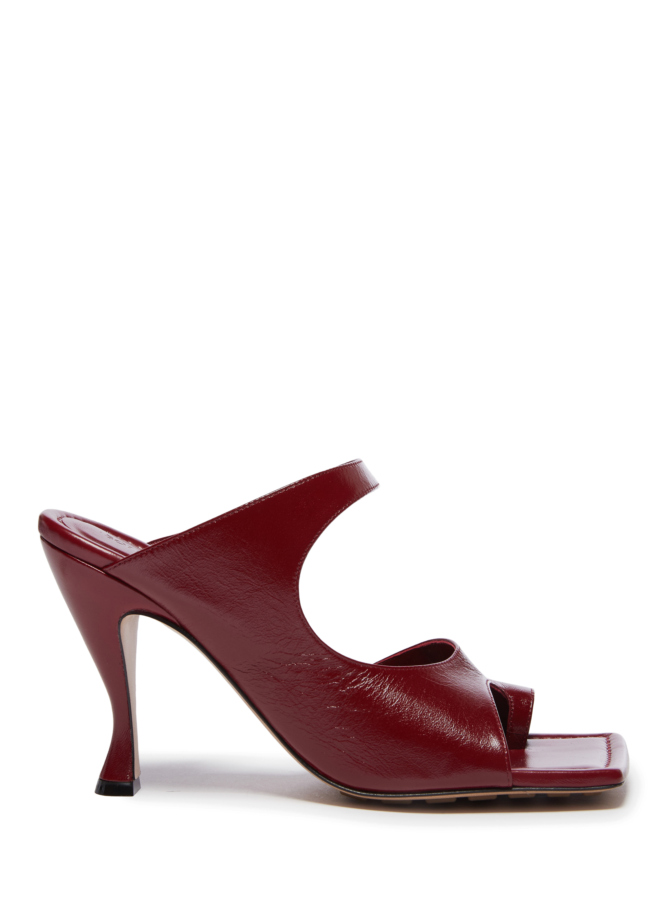 BOTTEGA VENETA Leather mules Red
