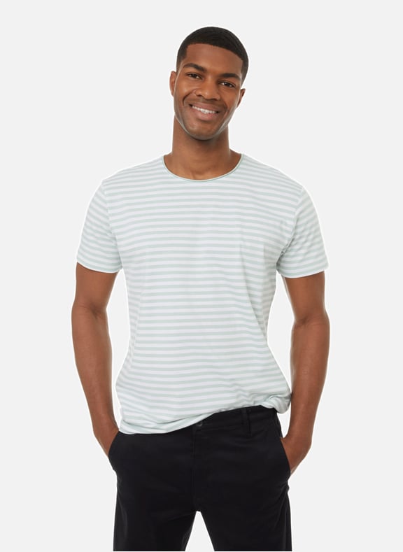 T-shirt rayé en coton Bleu by ESPRIT ESPRIT T-shirt rayé en coton Bleu