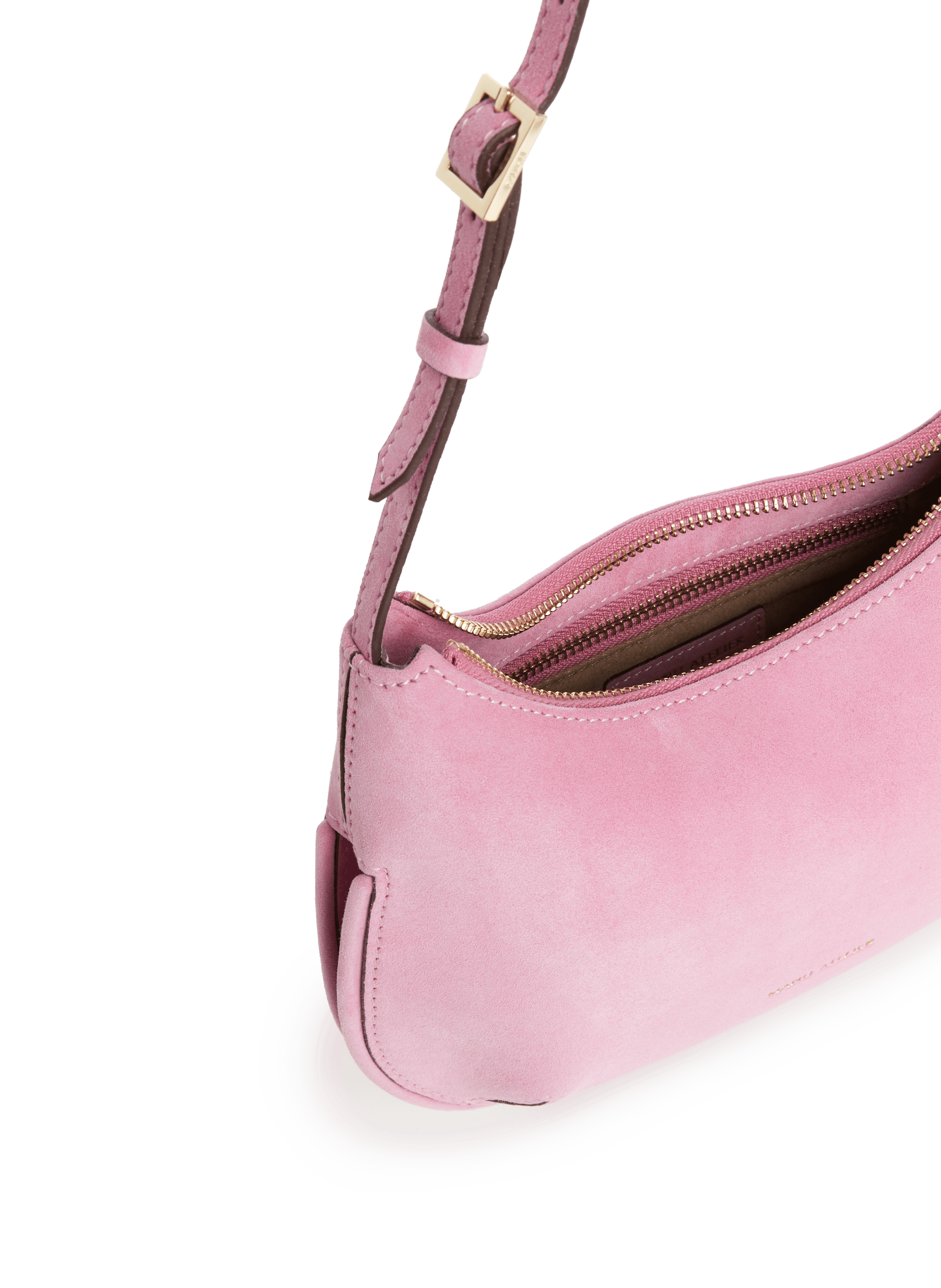 Leather bag MANU ATELIER Pink