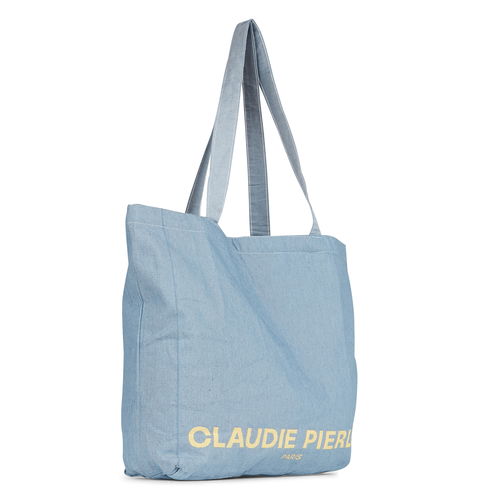 Sac cabas en coton recyclé CLAUDIE PIERLOT Bleu