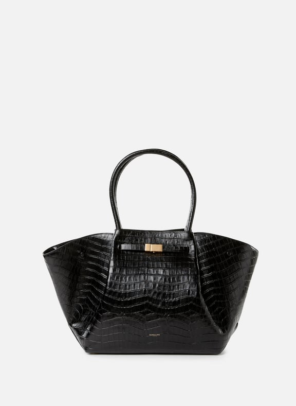 New York grained leather handbag Black by DEMELLIER LONDON DEMELLIER LONDON New York grained leather handbag Black