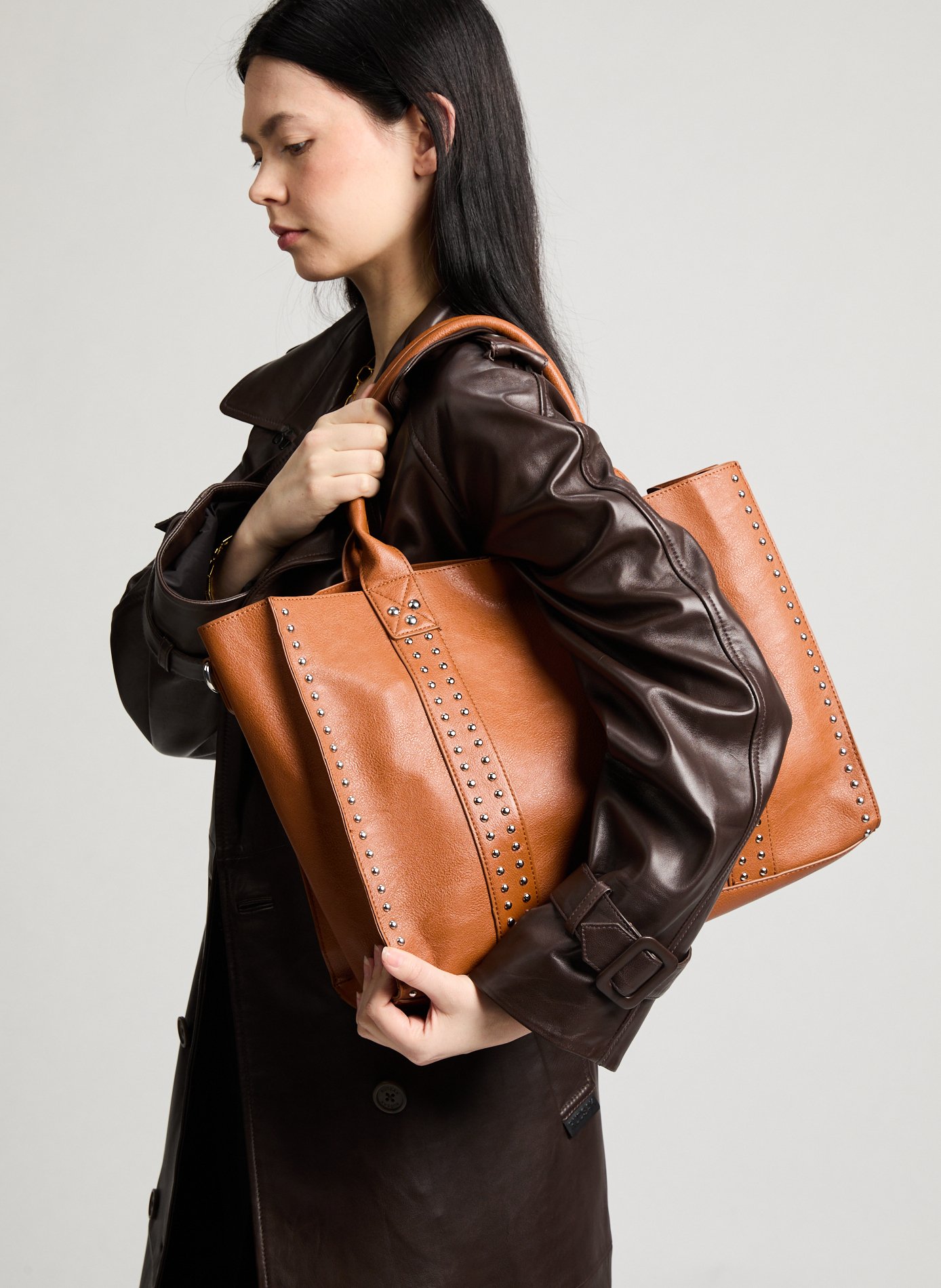 Shopping bag AU PRINTEMPS PARIS Marron