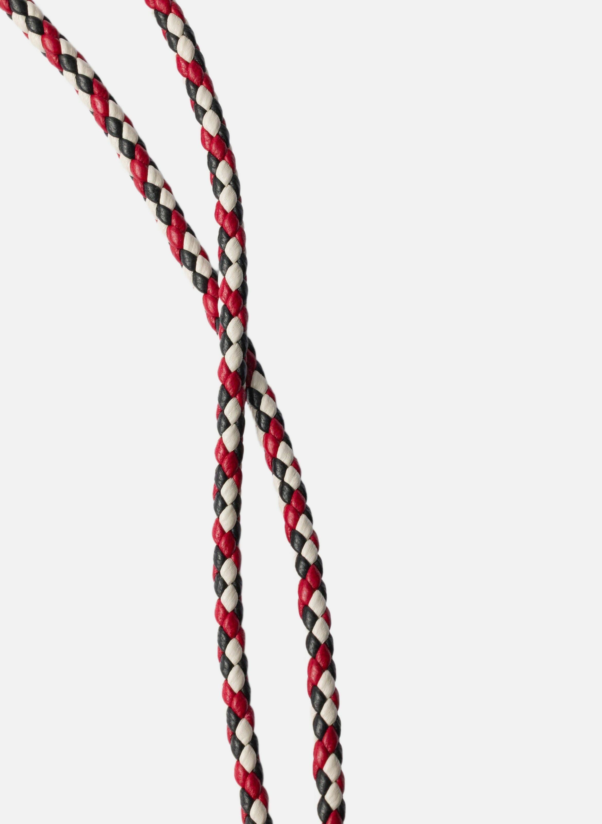 Portefeuille à bandoulière en cuir PRADA Blanc