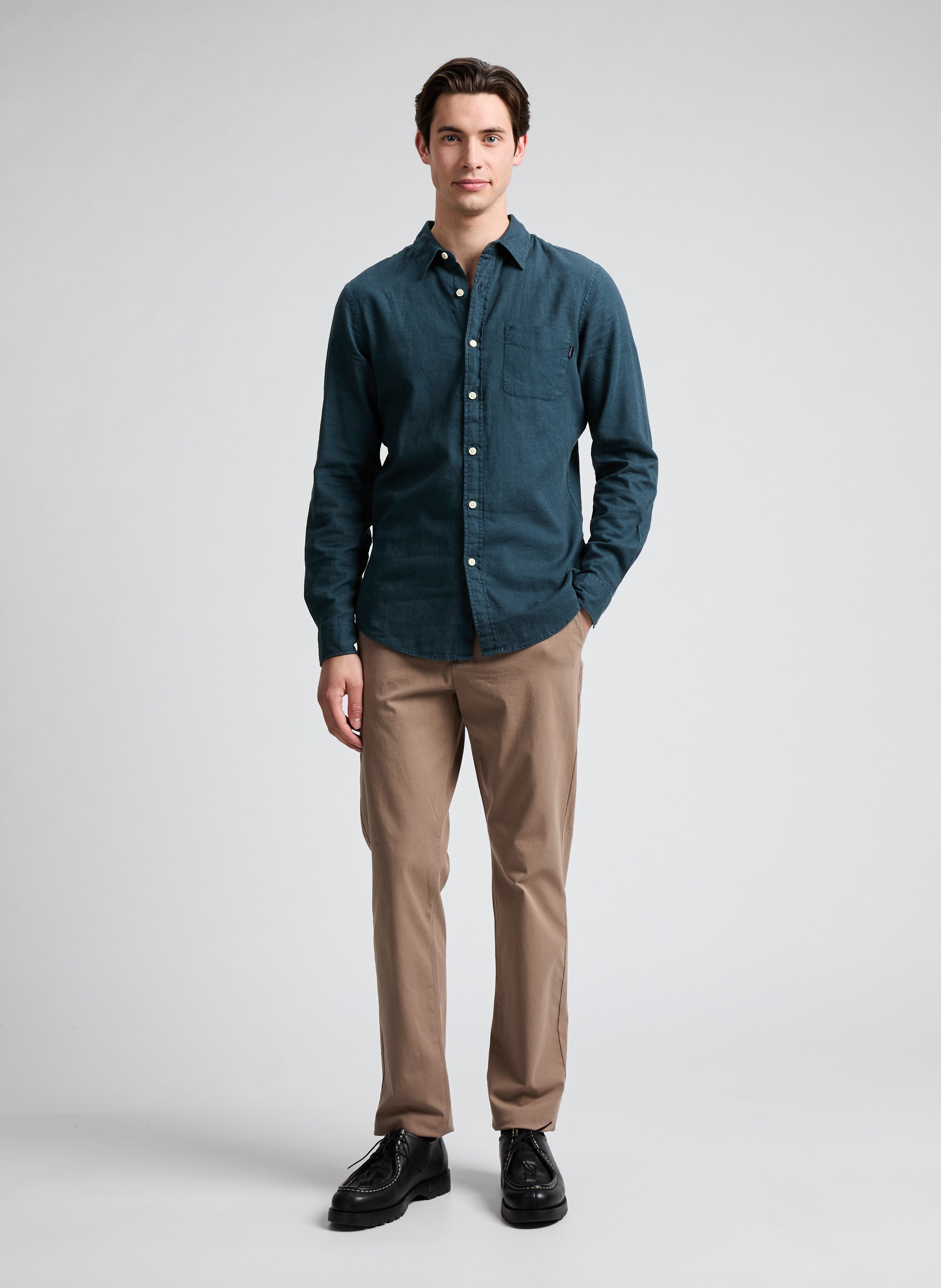 Schmale Chinohose aus Baumwolle | Braun DOCKERS Herren