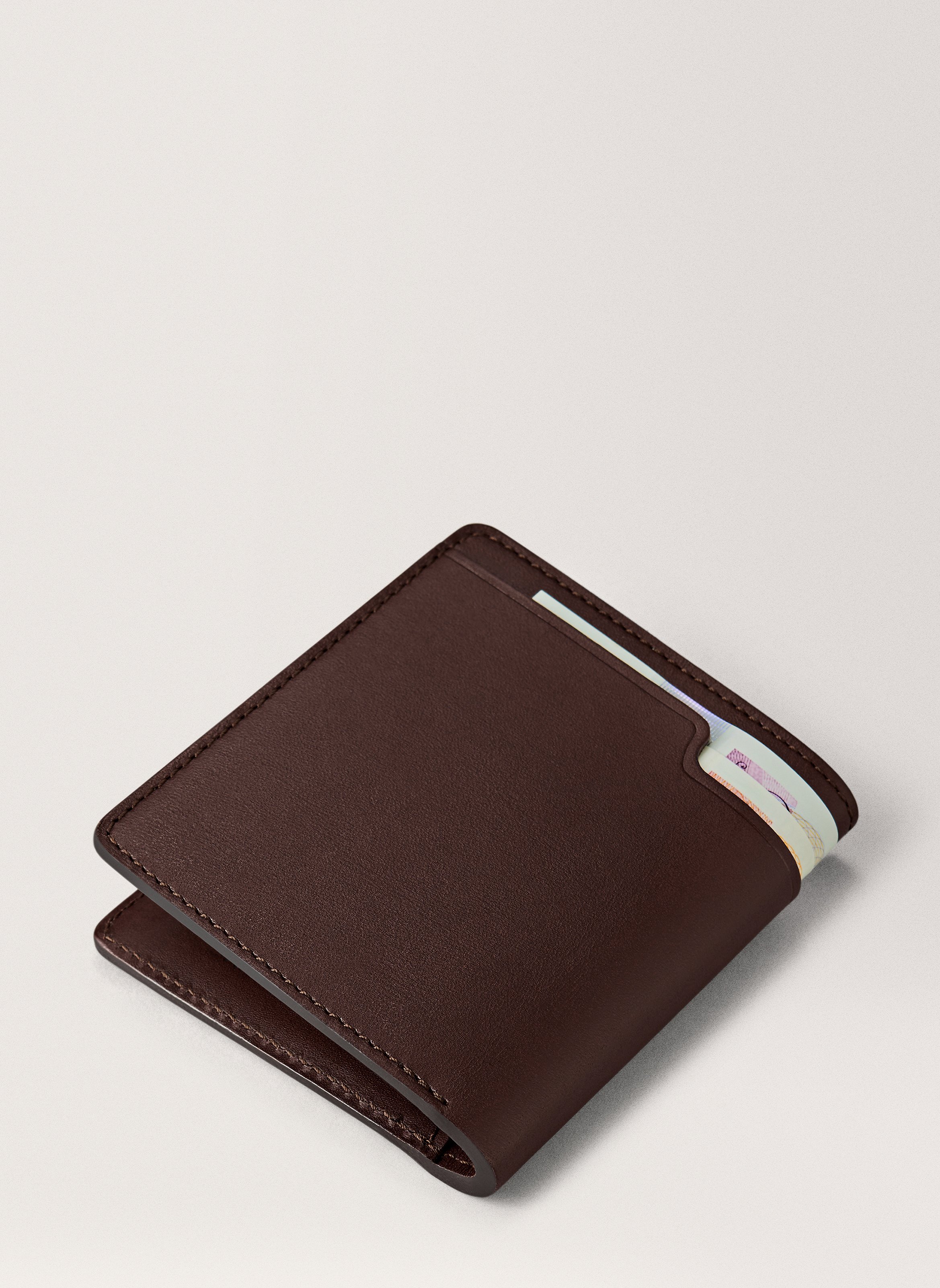 Portefeuille 'walden' en cuir vachetta CARL FRIEDRIK Marron