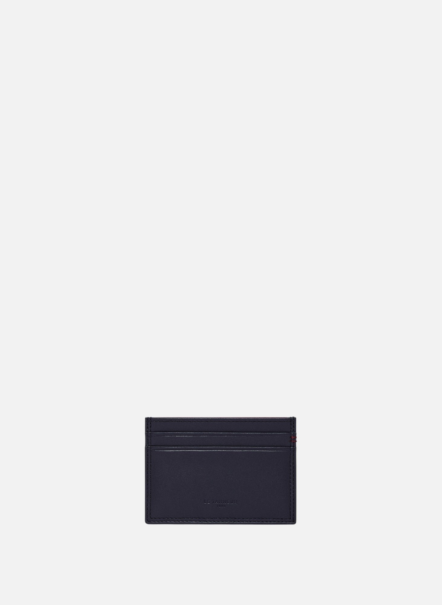 Porte cartes martin en cuir lisse BleuLE TANNEUR