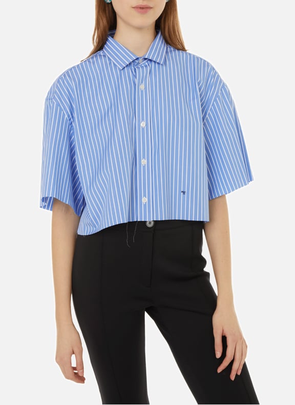 Cropped cotton shirt Multicolour by HOMMEGIRLS HOMMEGIRLS Cropped cotton shirt Multicolour