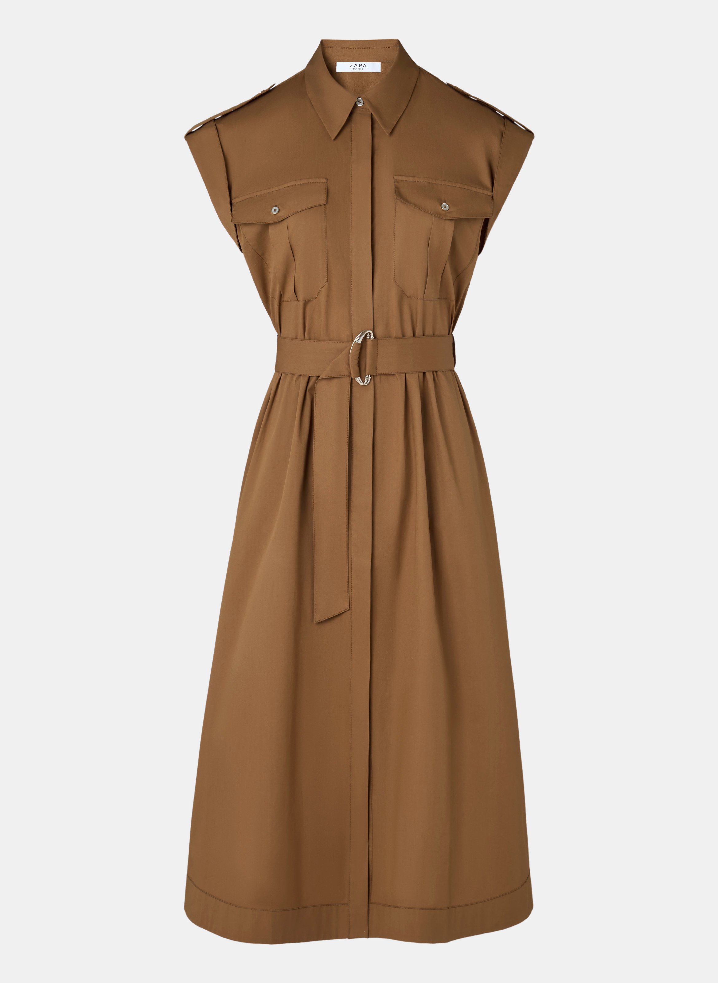 Robe  riyad ZAPA Marron