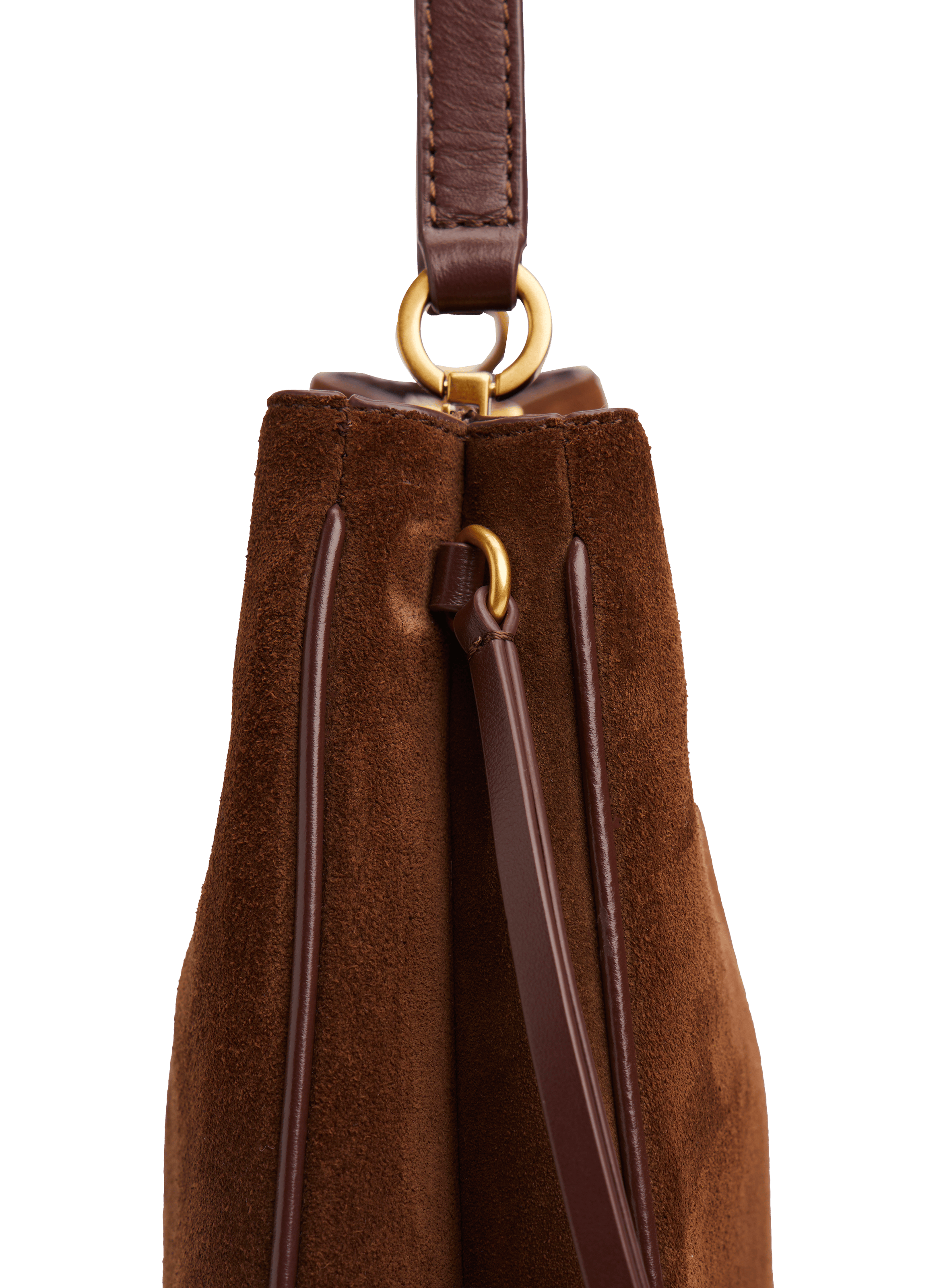 Sac suédé en cuir TOMMY HILFIGER Marron