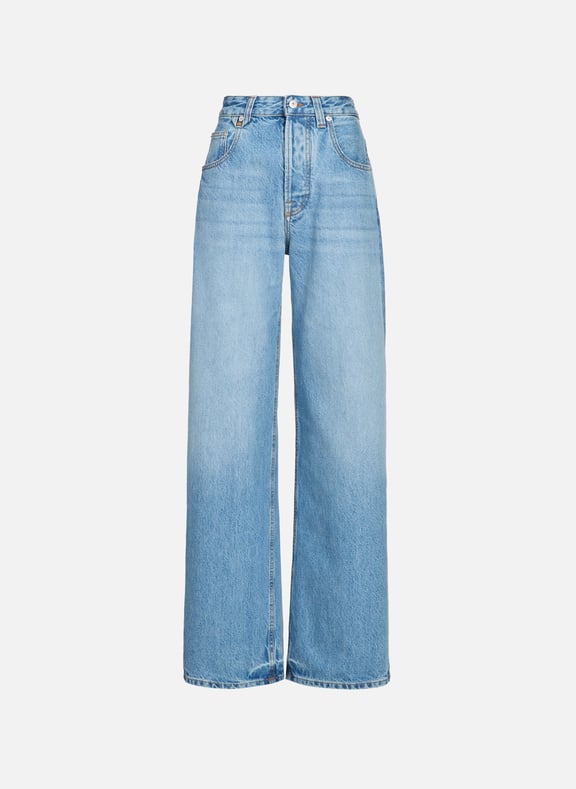 Wide Leg Denim Jeans Blue by JACQUEMUS JACQUEMUS Wide Leg Denim Jeans Blue