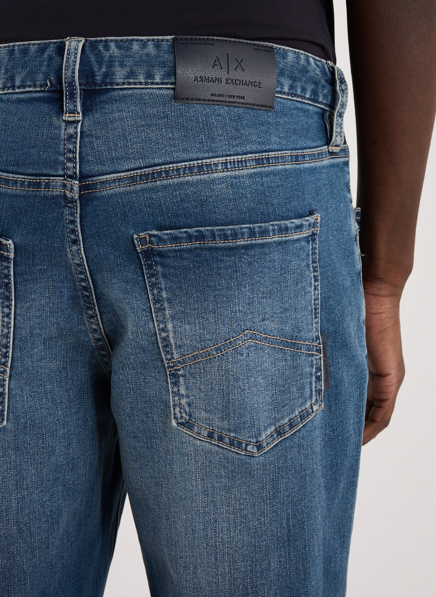 Cotton-blend slim-fit jeans ARMANI EXCHANGE Blue