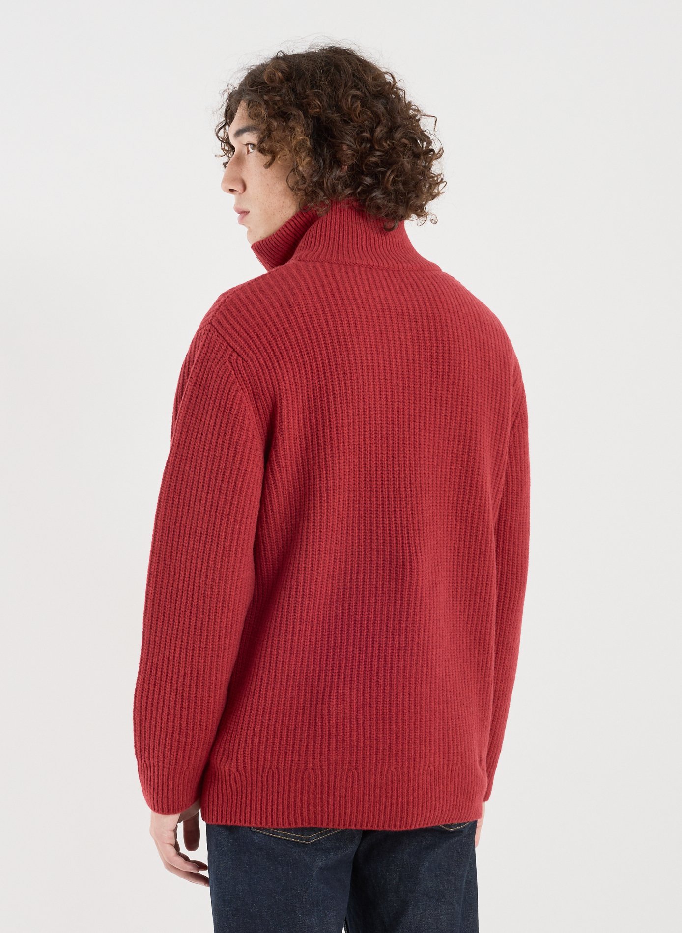Pull col montant en laine CLOSED Rouge