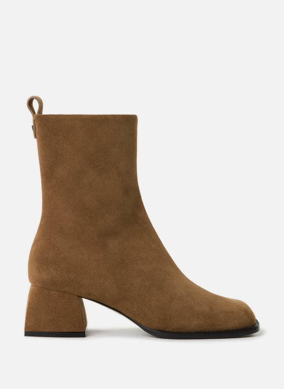 Bottines à talon en cuir Marron by NODALETO NODALETO Bottines à talon en cuir Marron
