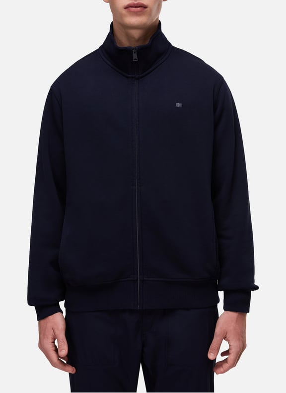 Sweatshirt zippé en coton Bleu by NAPAPIJRI NAPAPIJRI Sweatshirt zippé en coton Bleu