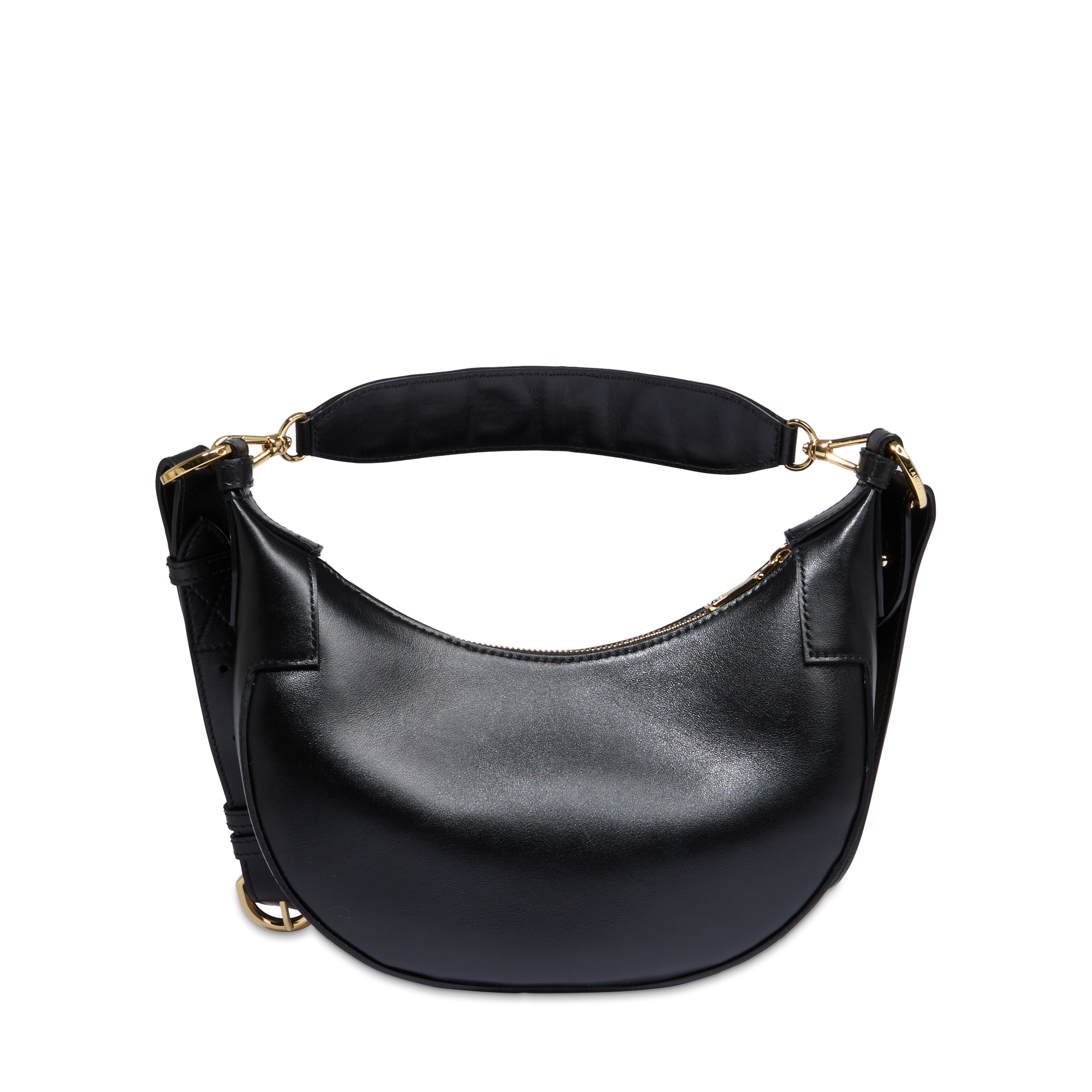 Sac hobo zippé s origami de lancel en cuir LANCEL Noir