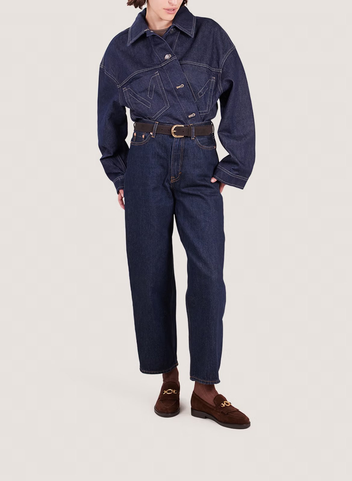 Mocassins en cuir velours delphes JONAK Marron