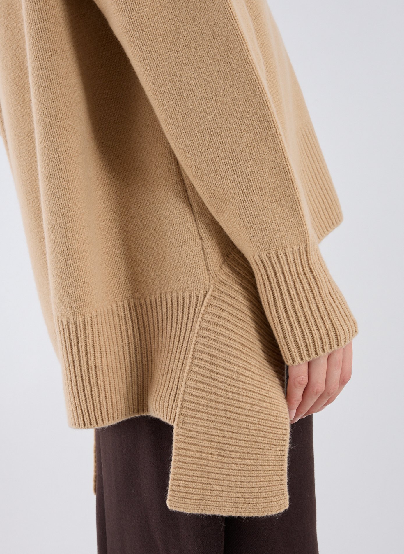 Pull en laine et cachemire R2W Beige
