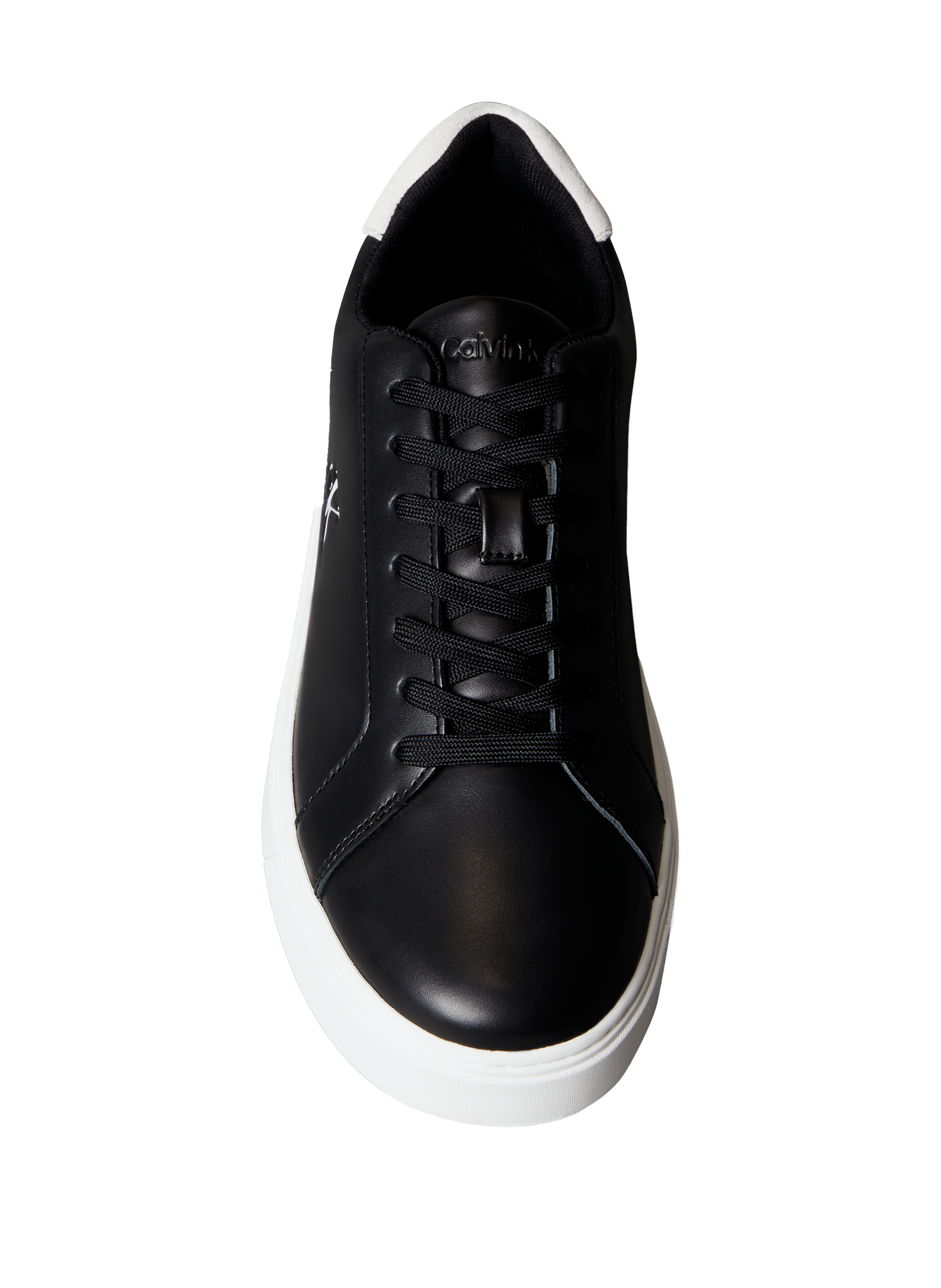 Baskets en cuir lisse CALVIN KLEIN Noir