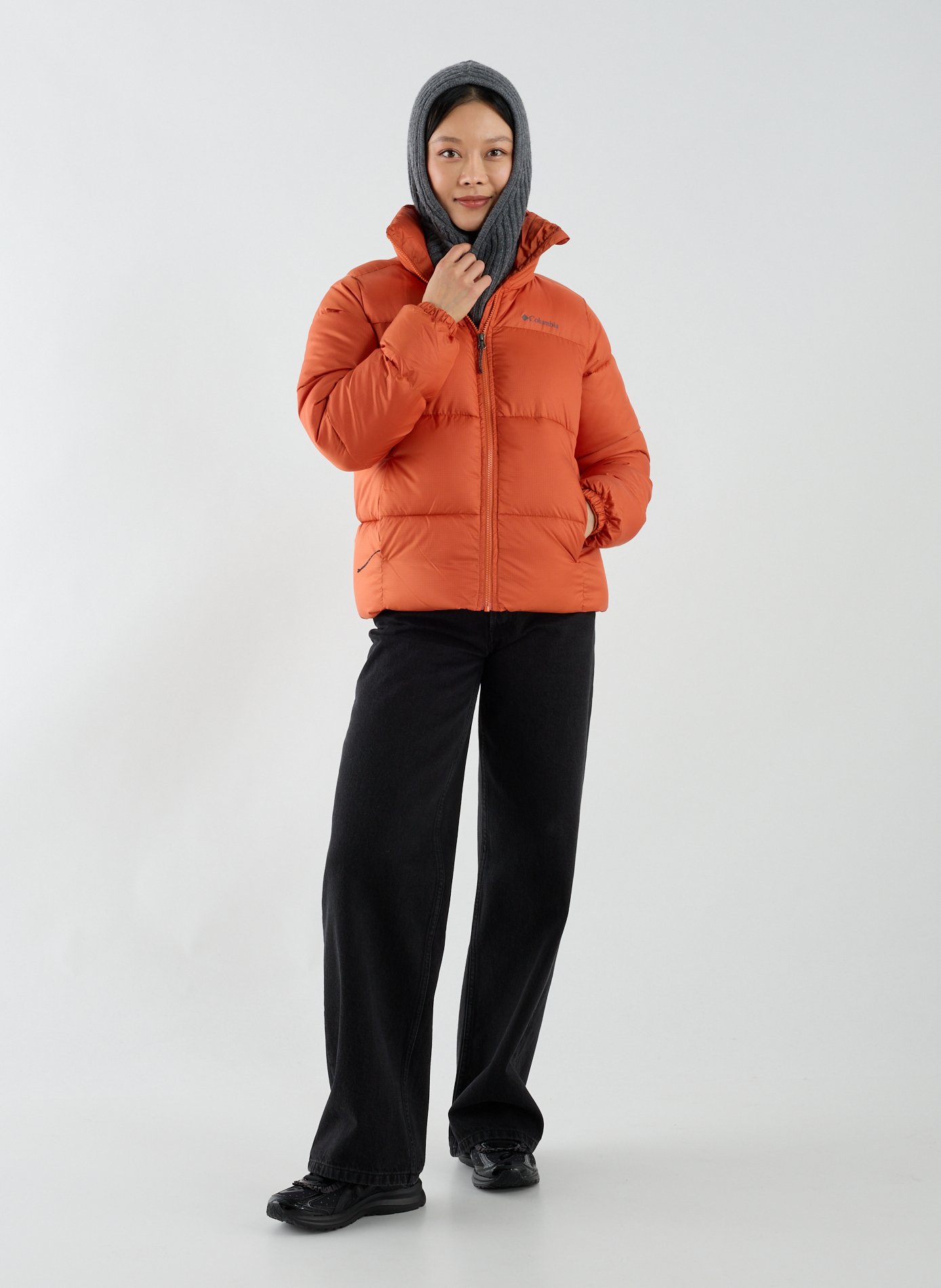 Doudoune droite à col montant COLUMBIA Rouge