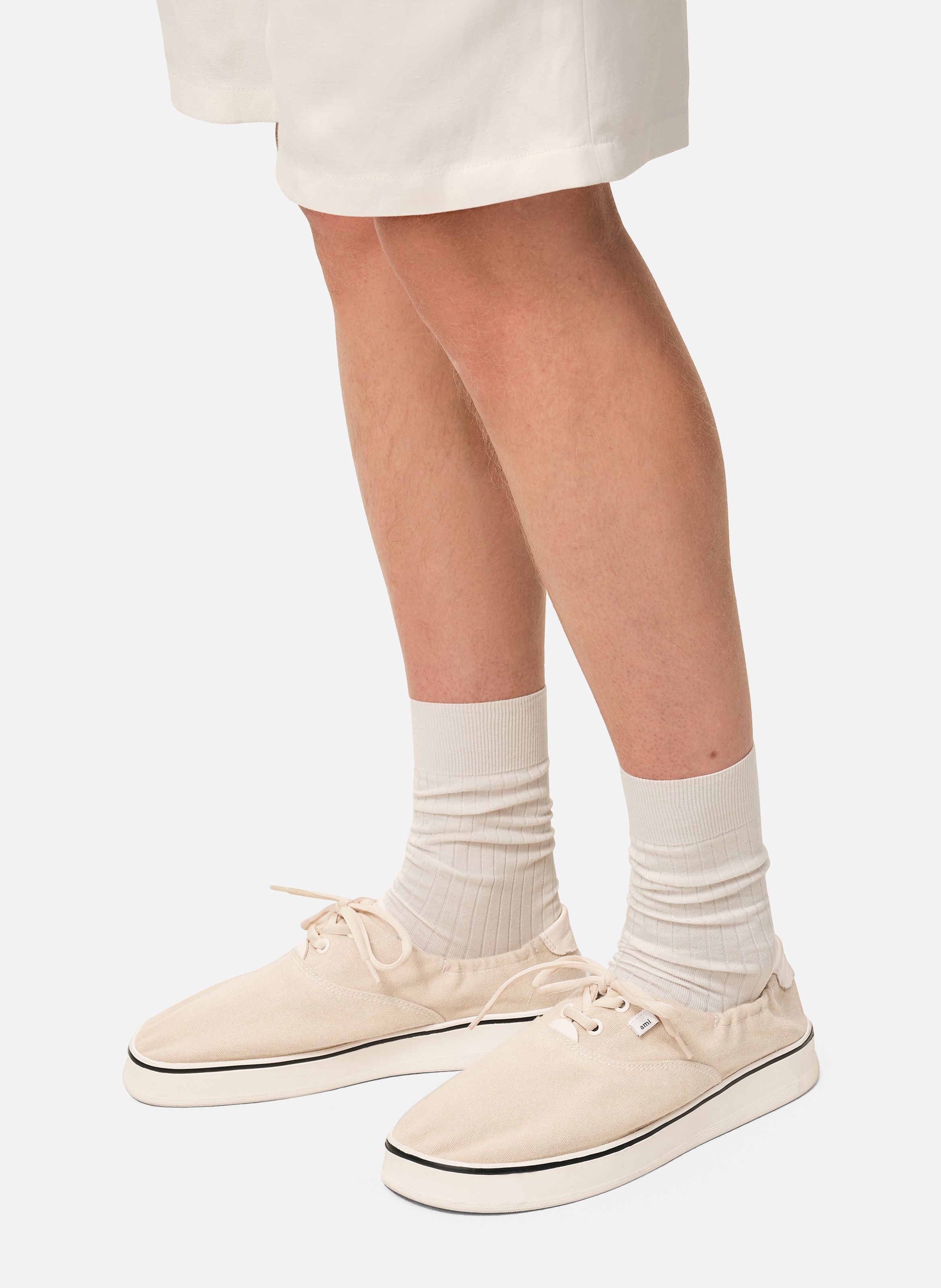 Sneakers tennis unisexes AMI PARIS Blanc