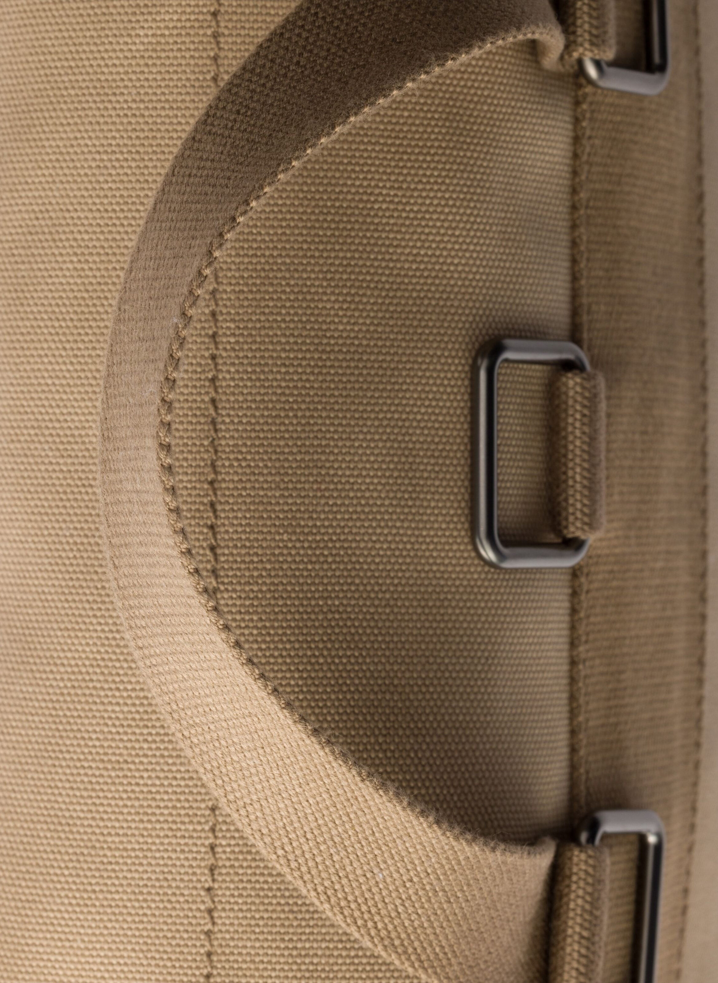 Sac porté épaule en toile PRADA Beige