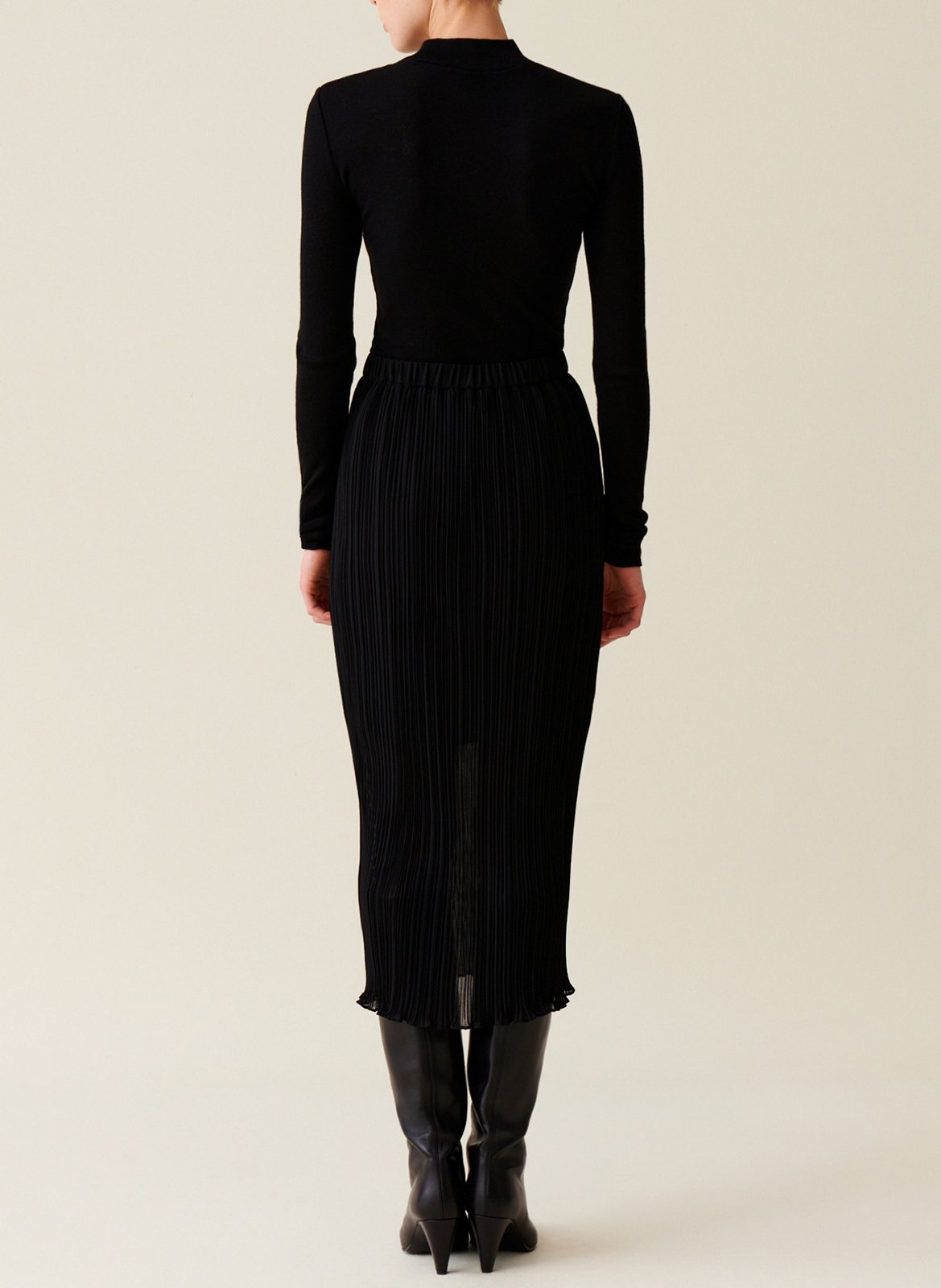 Jupe midi plissée CLAUDIE PIERLOT Noir