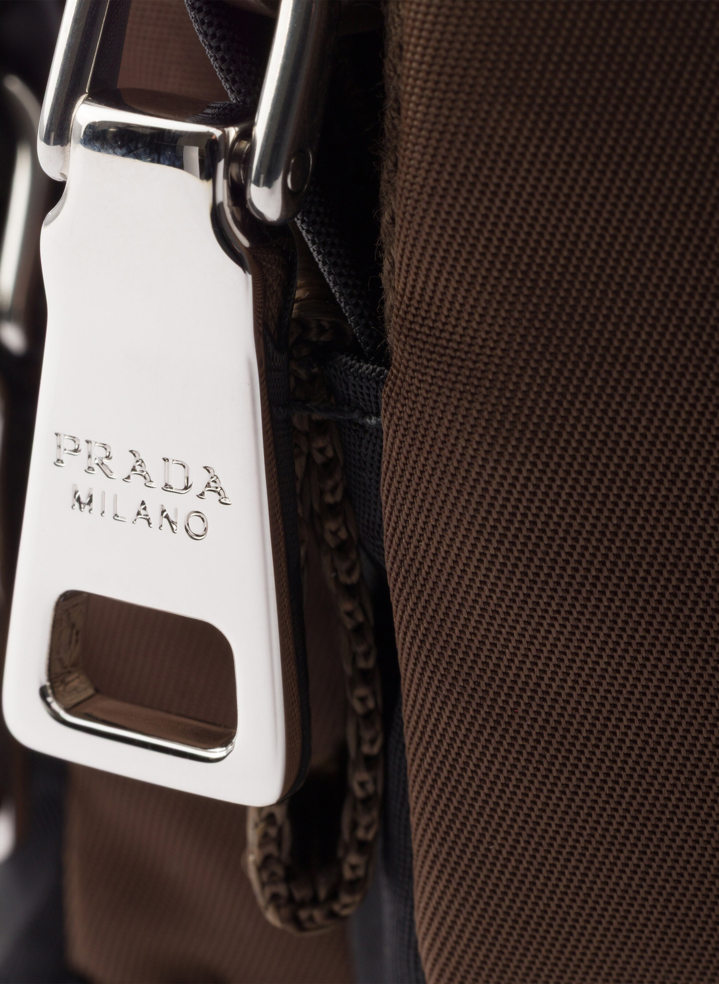 Pochette en re-nylon PRADA Noir