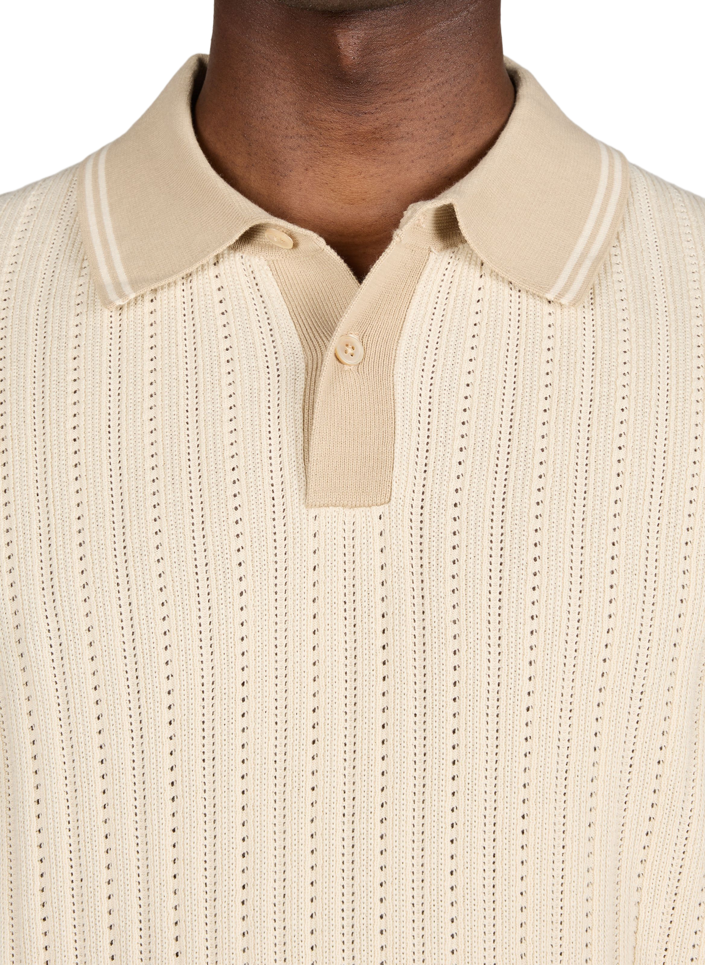 Polo ajouré en coton organique PAUL SMITH Blanc