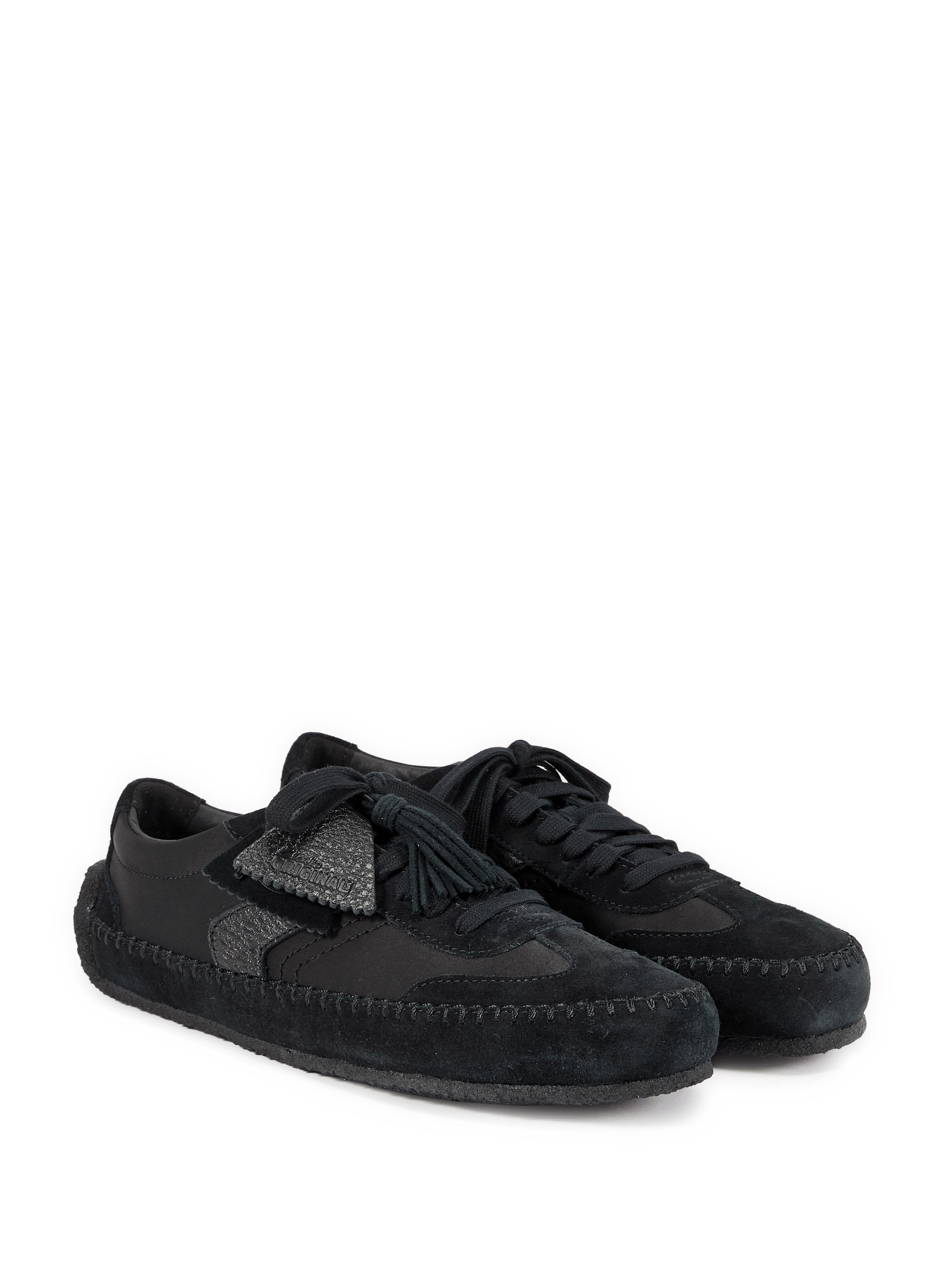 Bi-material sneakers CLARKS Black