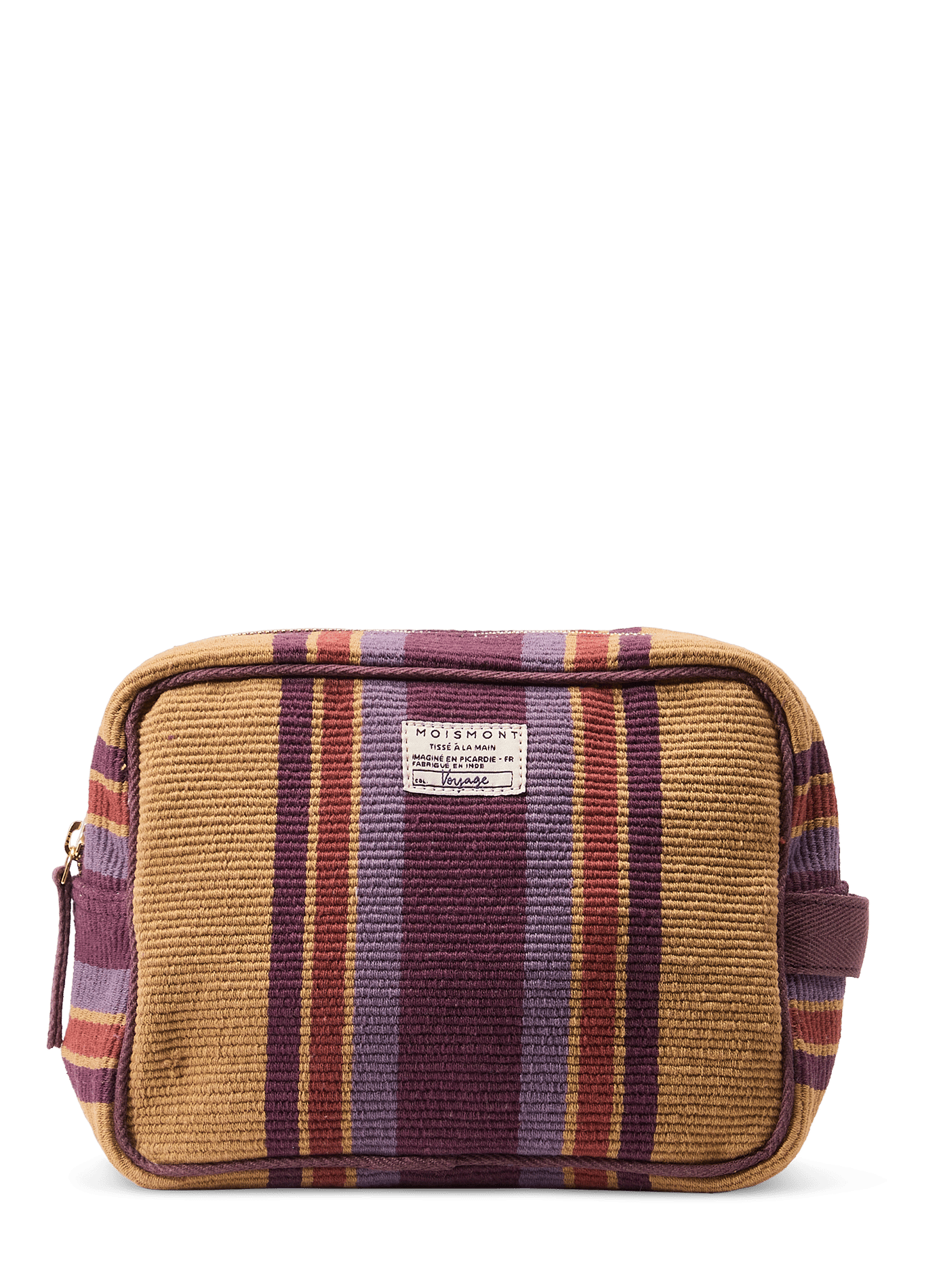 Trousse Bari Amazon en coton MOISMONT Marron