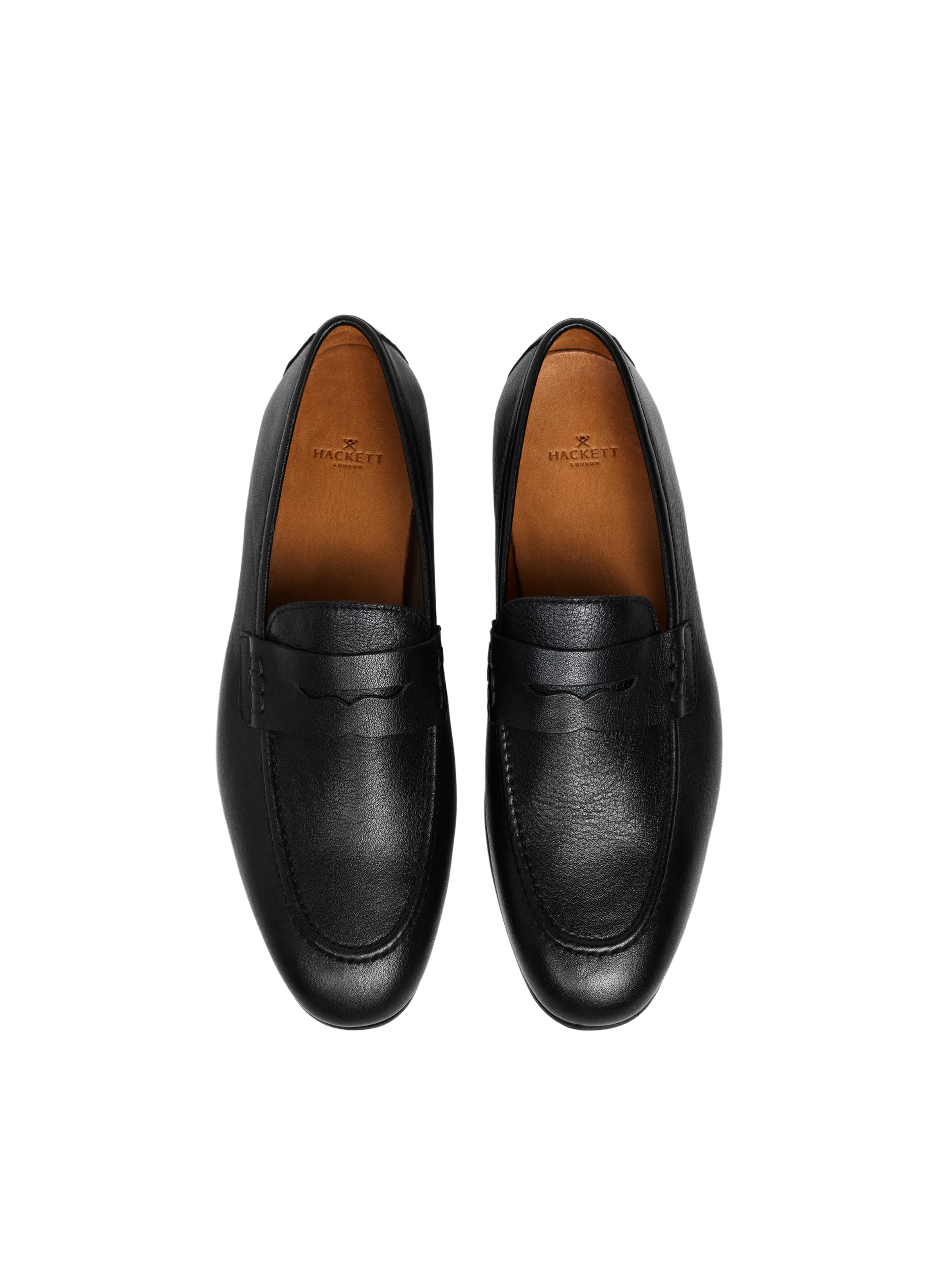 Mocassins en cuir HACKETT Noir