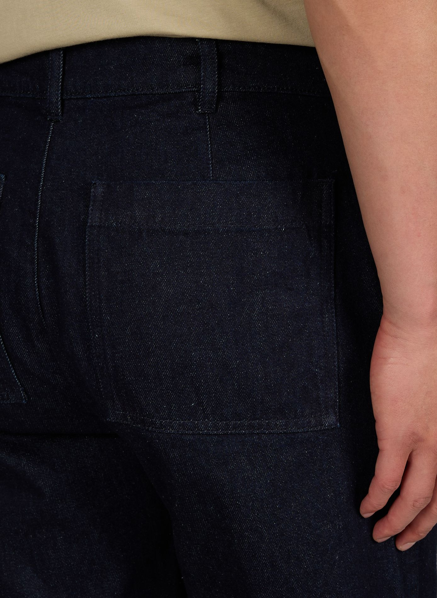 Jean droit en coton LAFAURIE Bleu