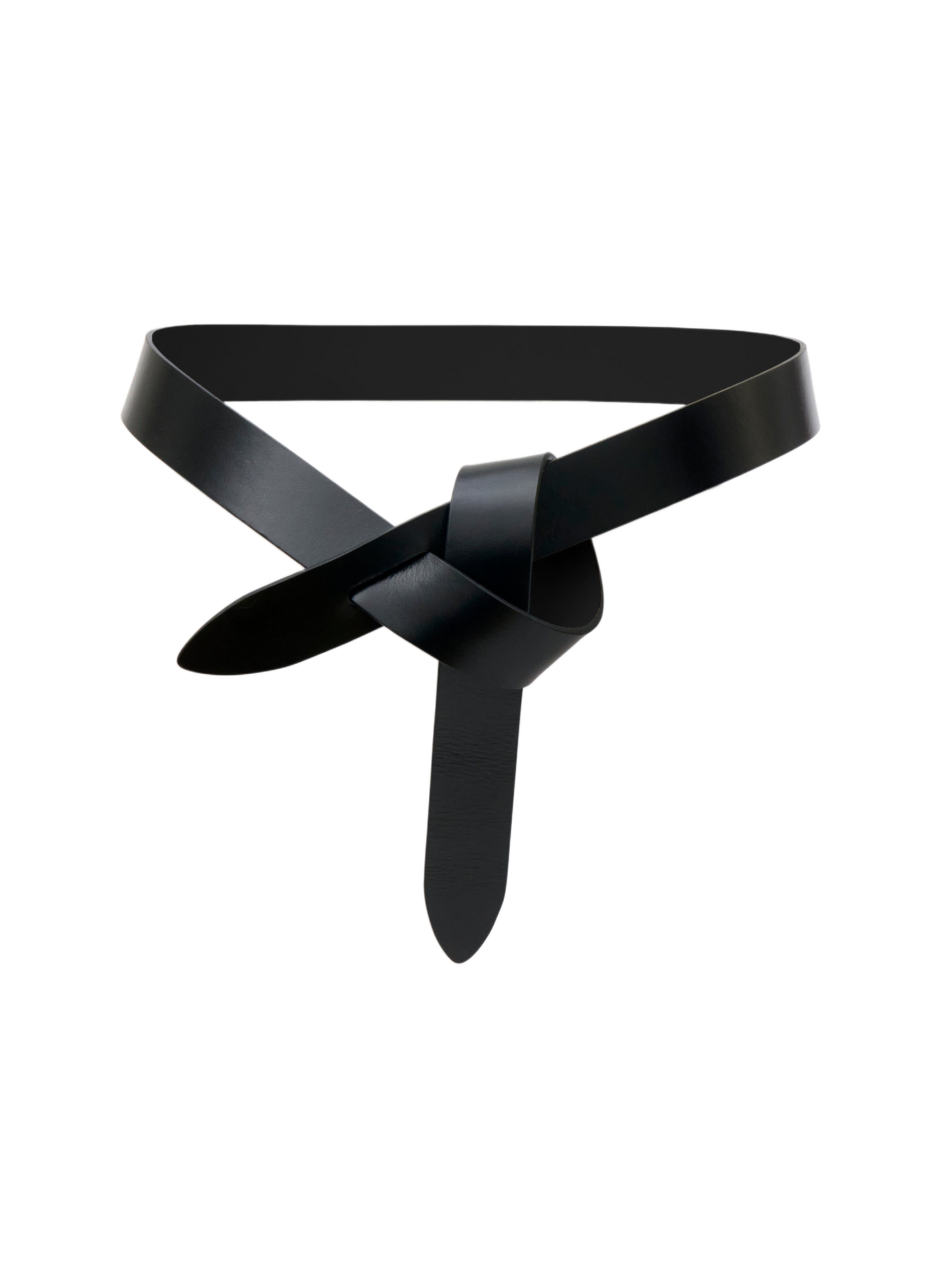 Ceinture Lecce à nouer en cuir ISABEL MARANT Noir
