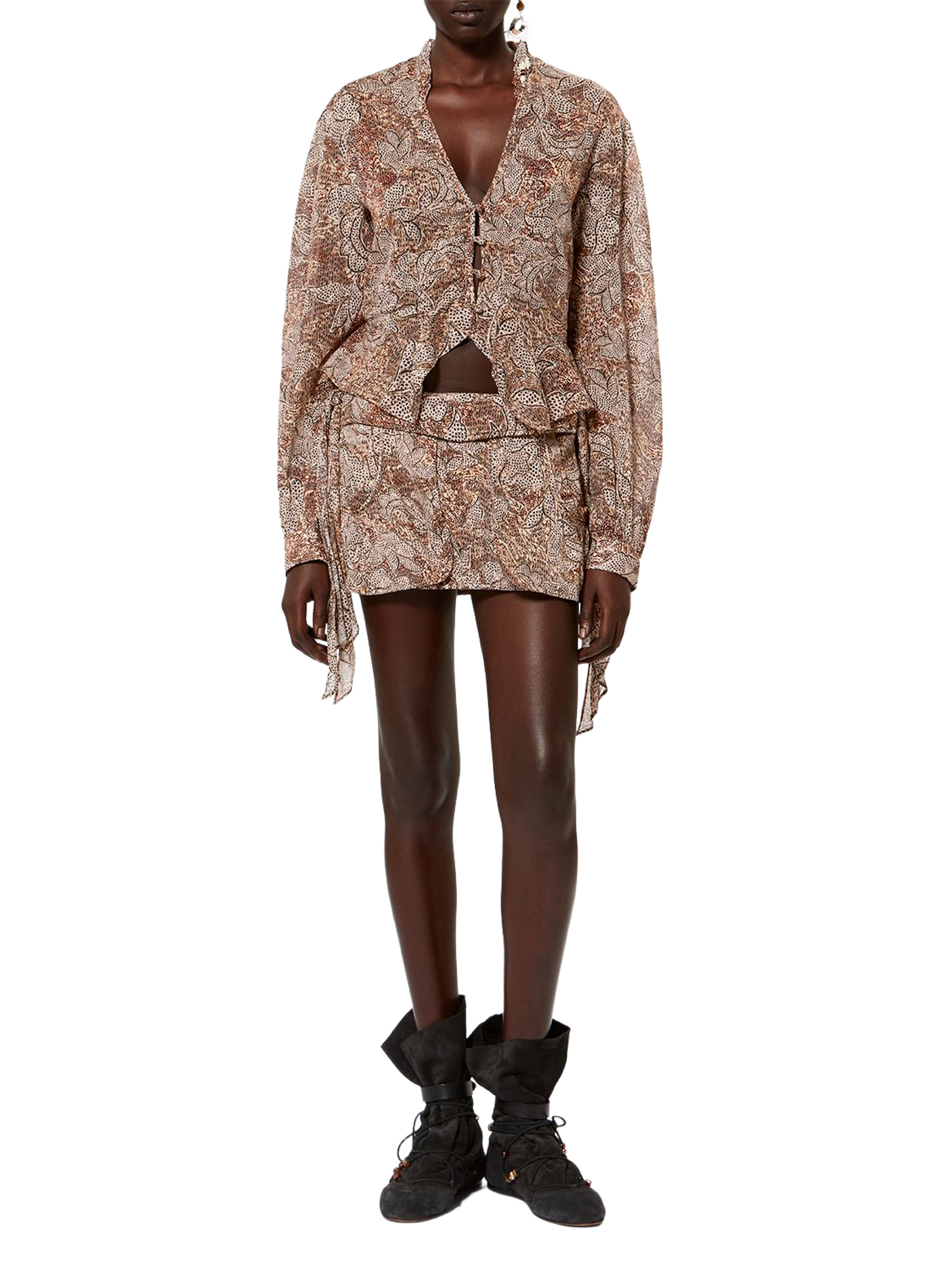 Ruffled cotton voile Celeny blouse ISABEL MARANT White