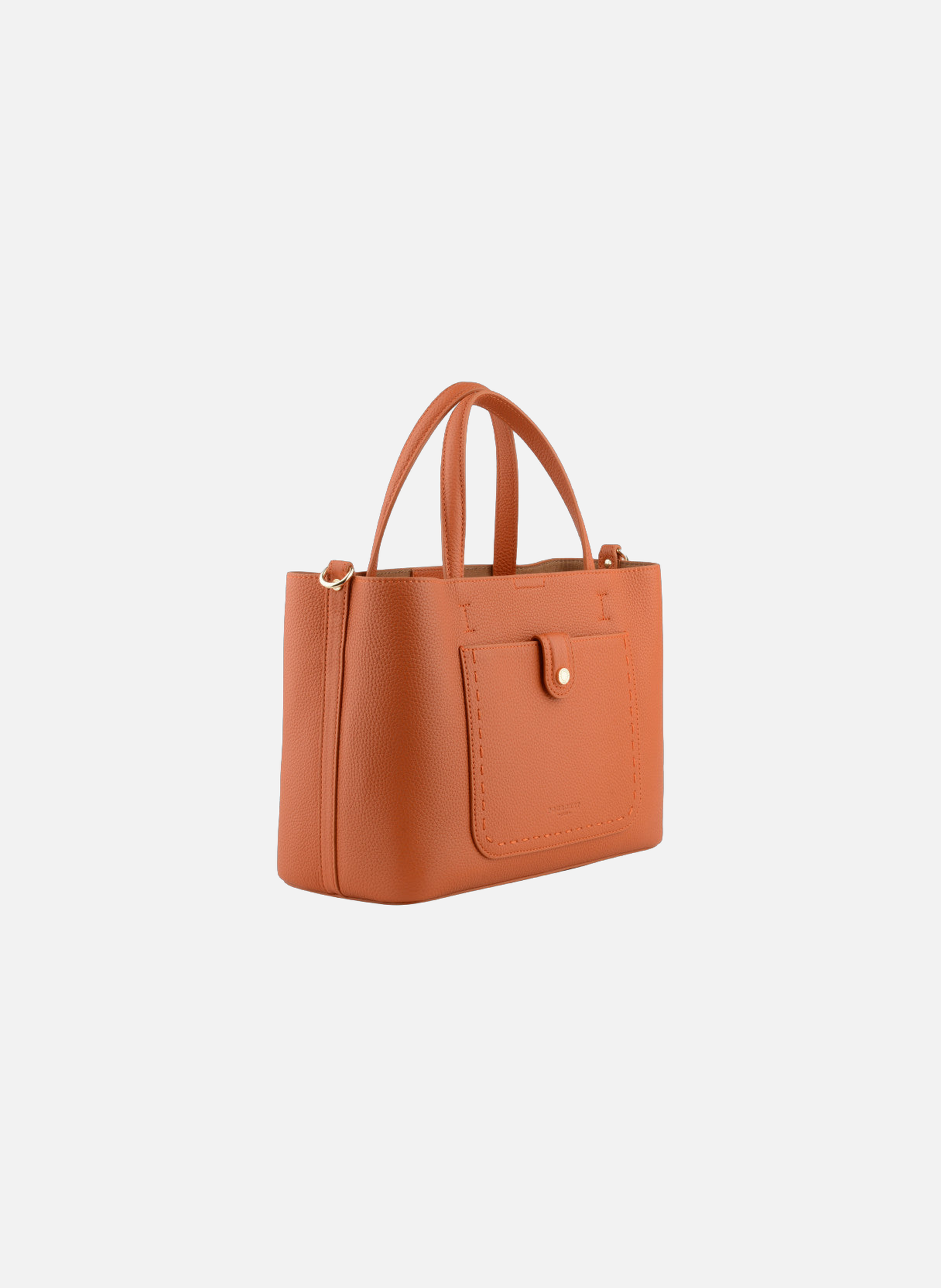 Bride soft | sac à main en cuir de vachette POURCHET Orange