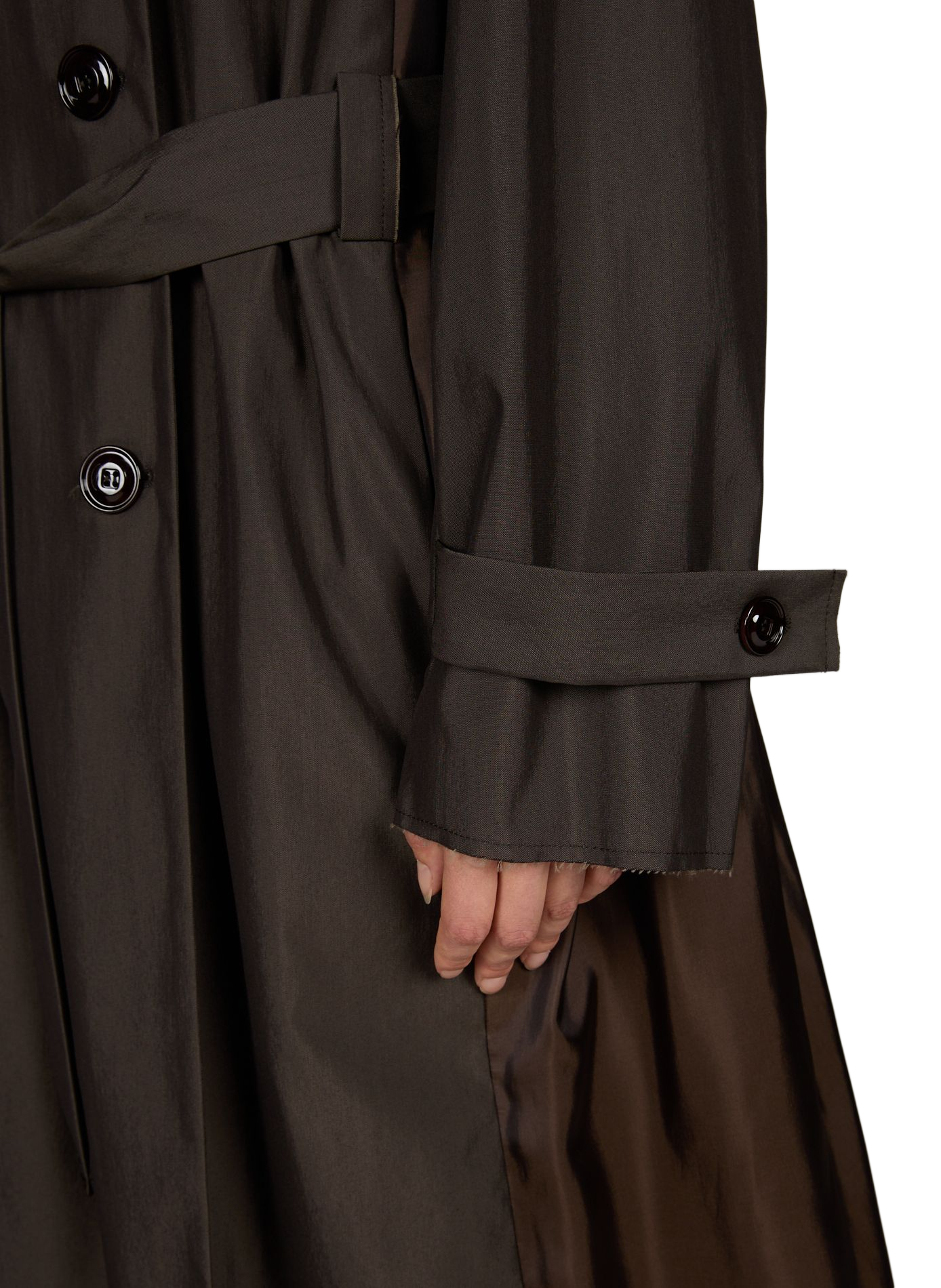 Double-breasted wool blend trench coat OUR LEGACY Brown
