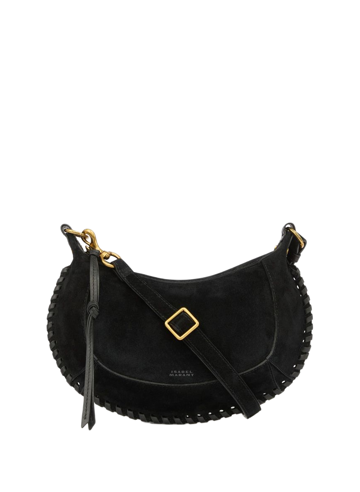 Sac à main Oskan Moon en cuir de veau velours tressé OSKAN MOON Noir