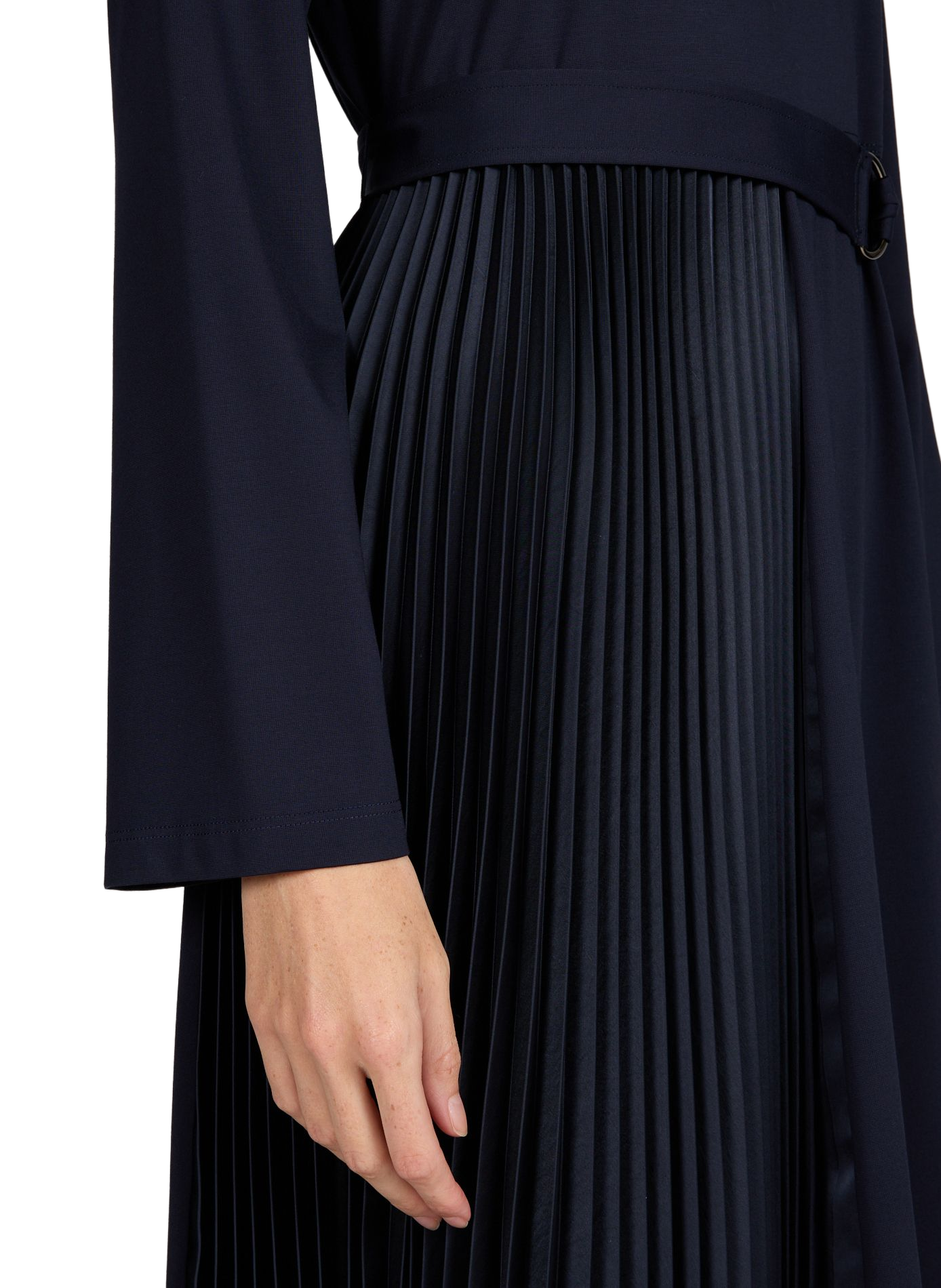 Robe à empiècement plissé satiné MAX MARA WEEK END Bleu