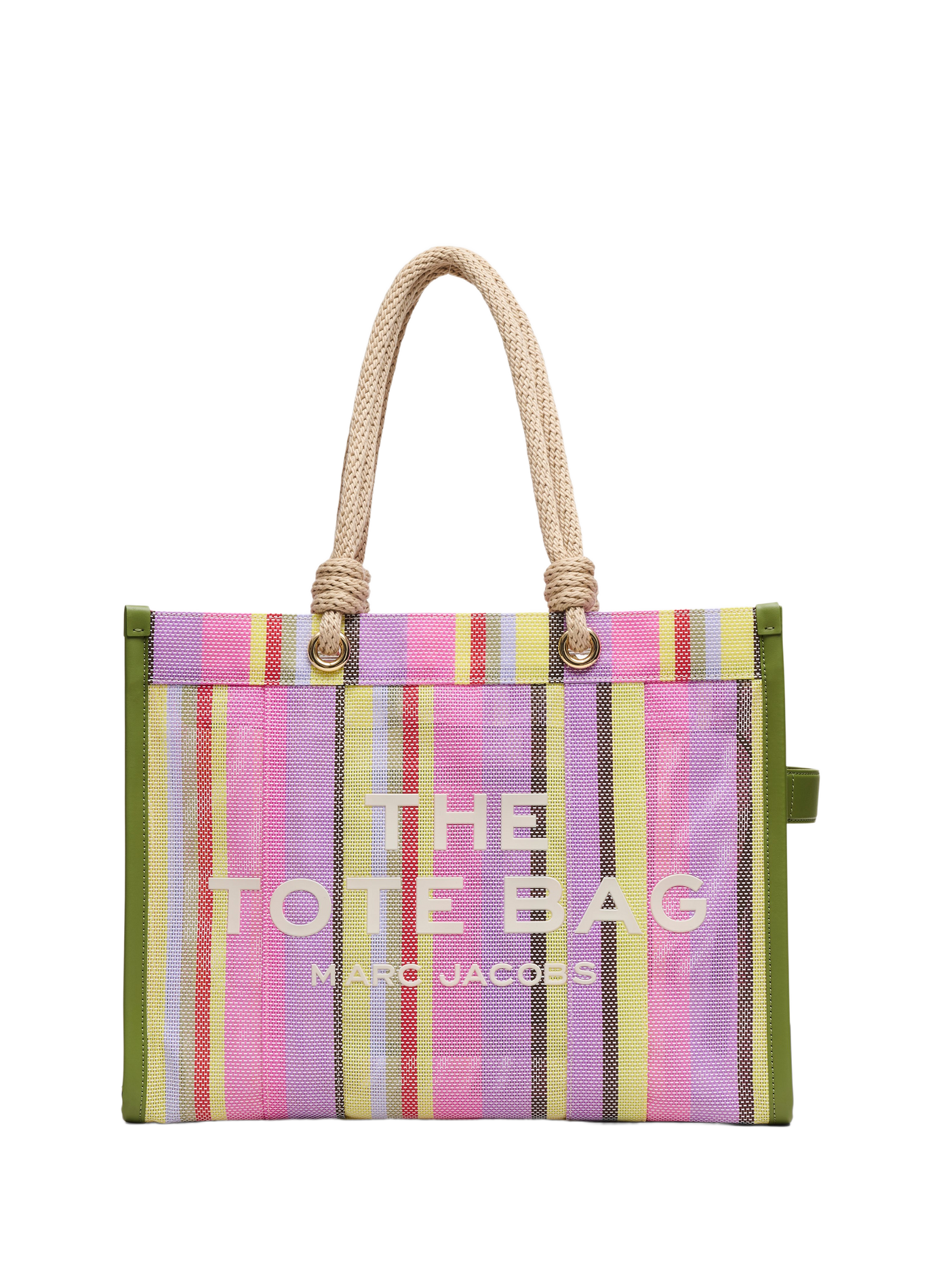 The Stripe Mesh Large Striped Tote Bag MARC JACOBS Multicolour