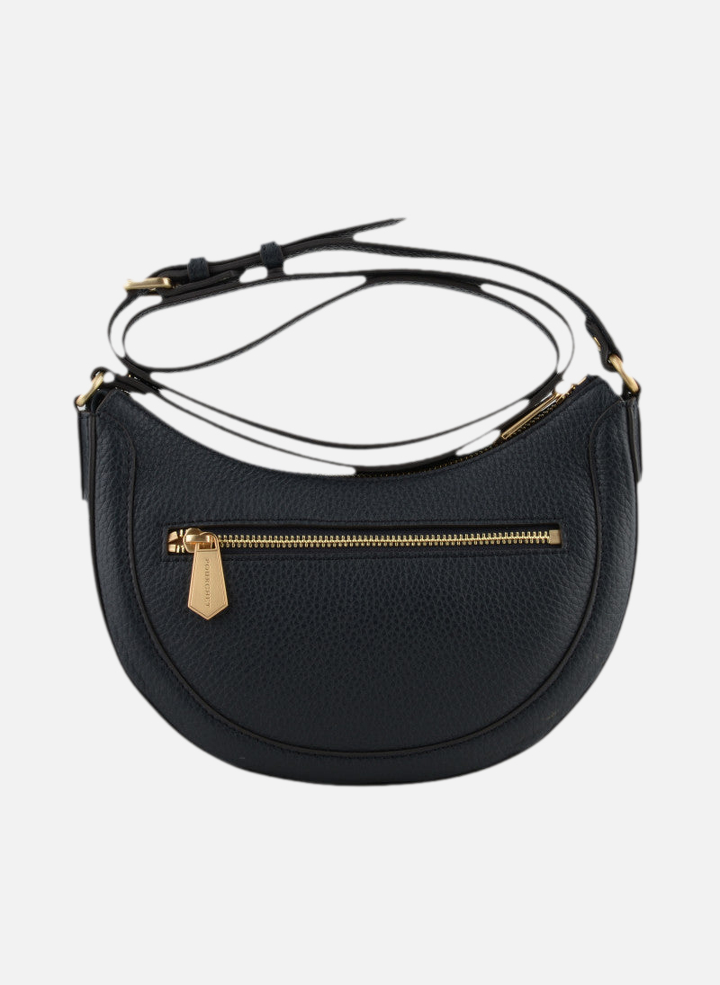 Image | sac porté épaule en cuir de vachette POURCHET Bleu