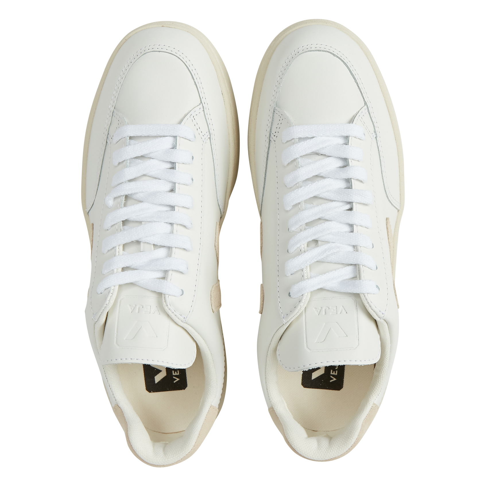 Veja v-12 en cuir v-12 VEJA Blanc