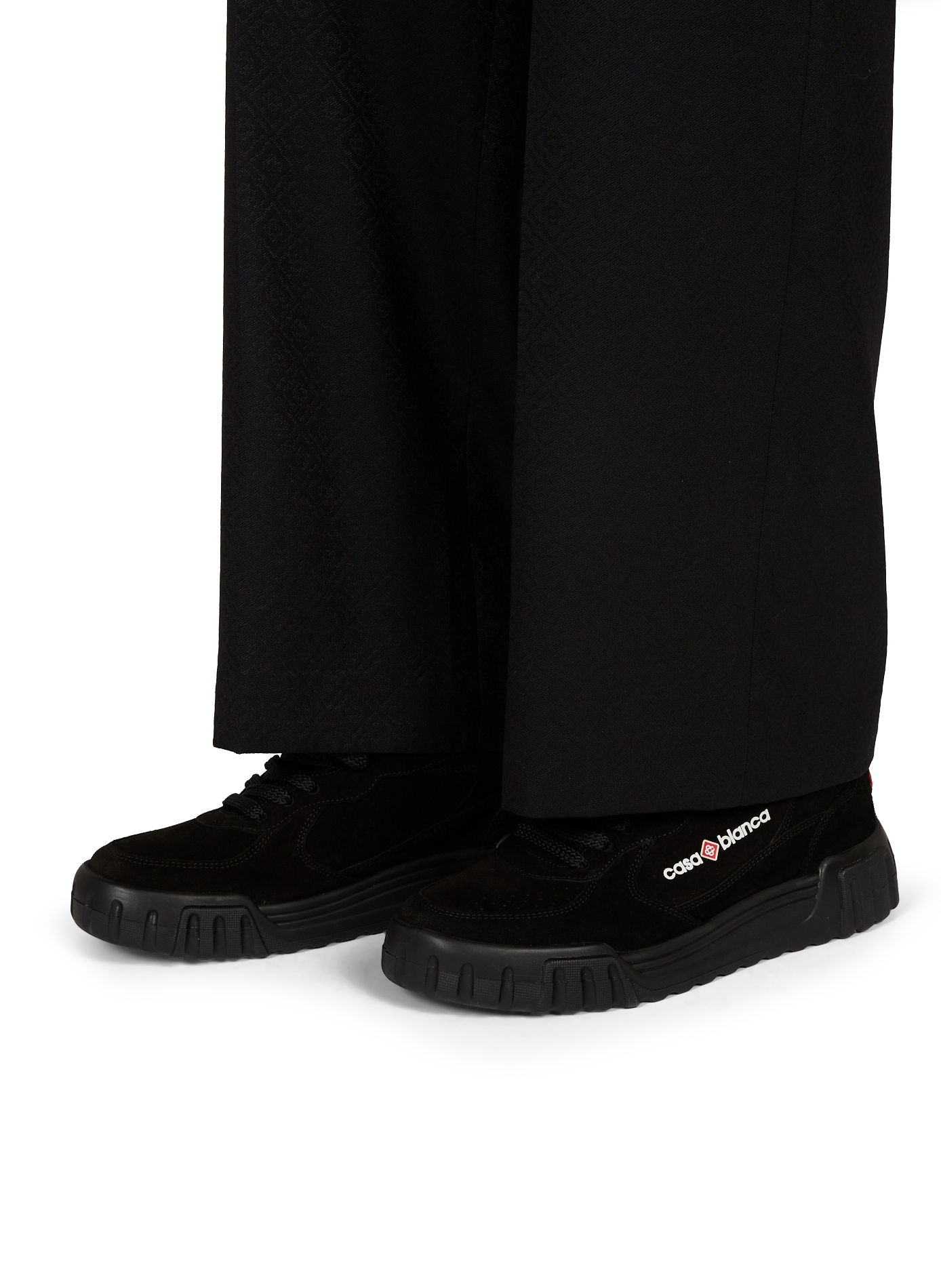 Low-top leather sneakers CASABLANCA PARIS Black