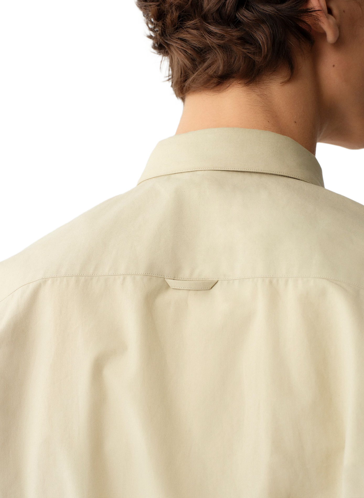 Straight shirt Cornelius in cotton CALVIN KLEIN COLLECTION Beige