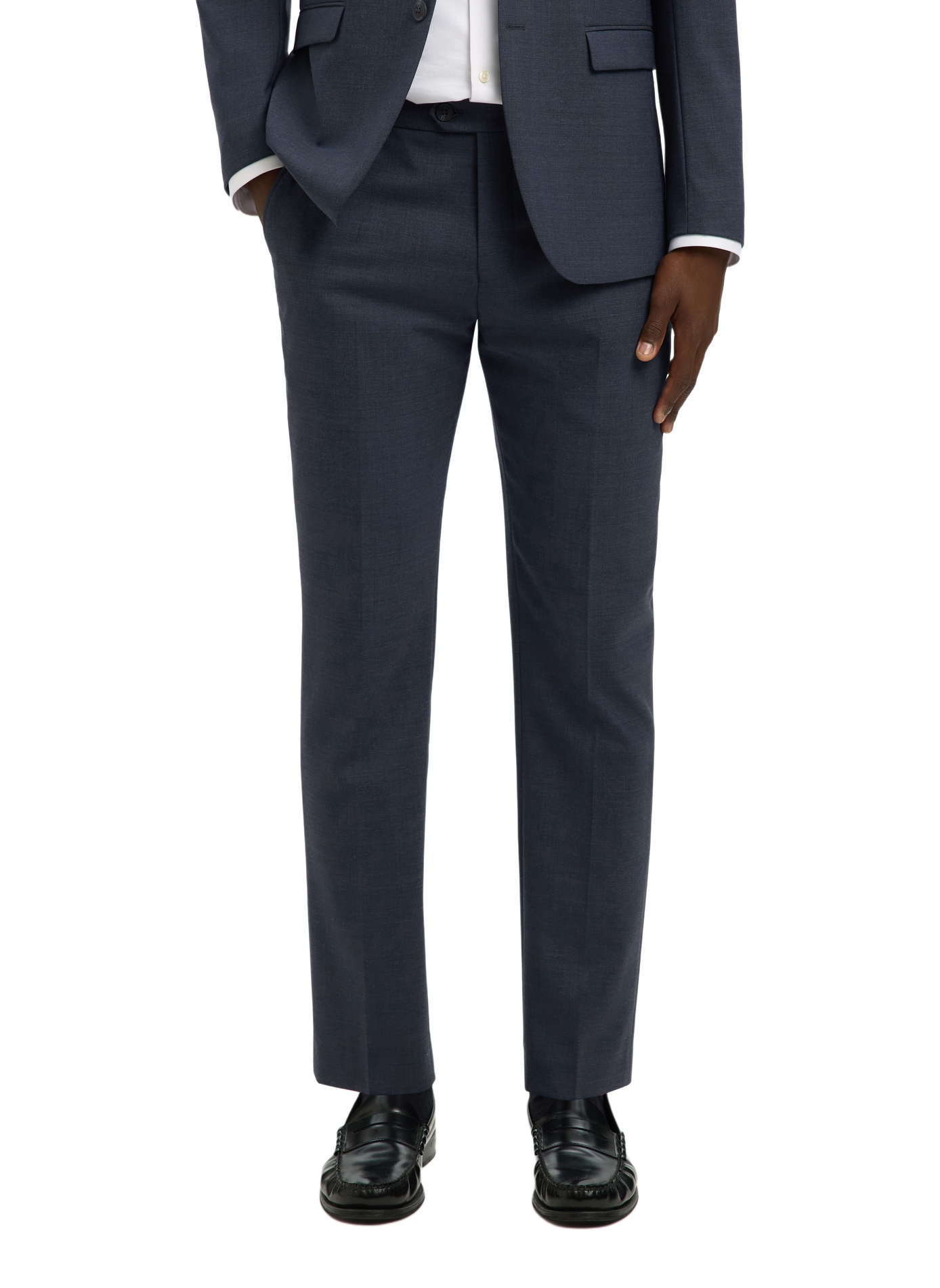 Pantalon costume en laine mélangée SELECTED Bleu