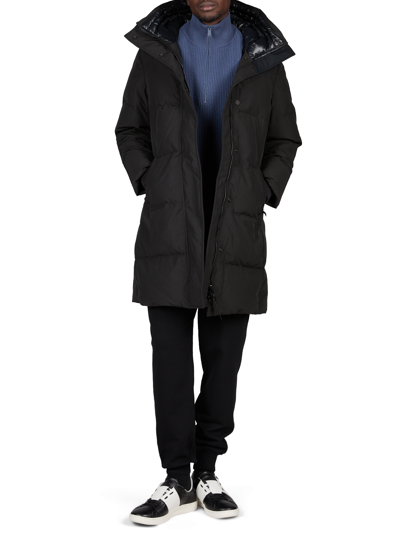 Parka Louise matelassée à capuche CANADA GOOSE Noir