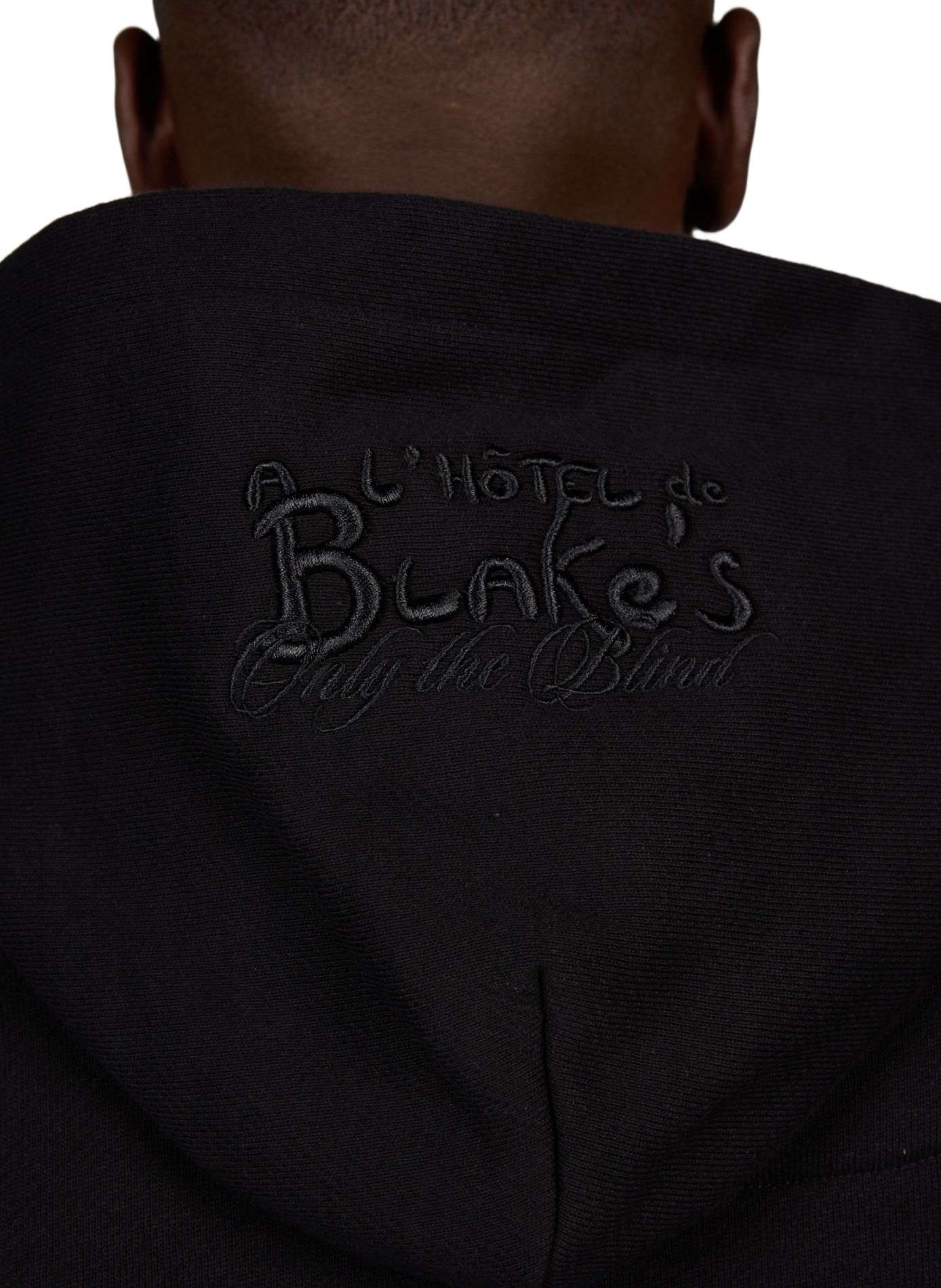 Oversized sweatshirt with embroidered details in cotton ONLY THE BLIND Black